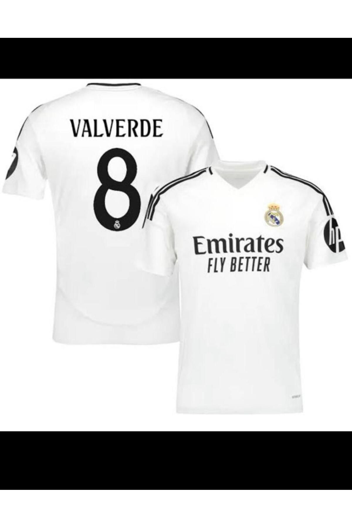 Atlas REAL MADRID VALVERDE İÇ SAHA BEYAZ YETİŞKİN FUTBOL FORMASI