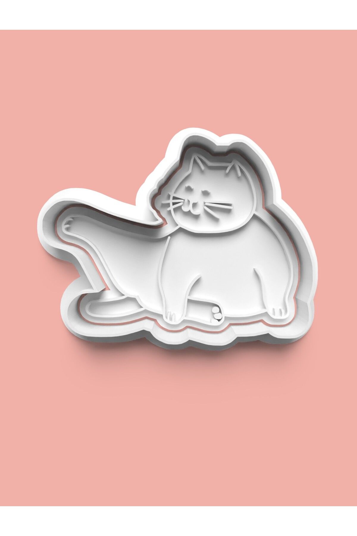 AKTASTORE Yoga Yapan Kedi Kurabiye Kalıbı Ve Şeker Hamuru Kalıbı