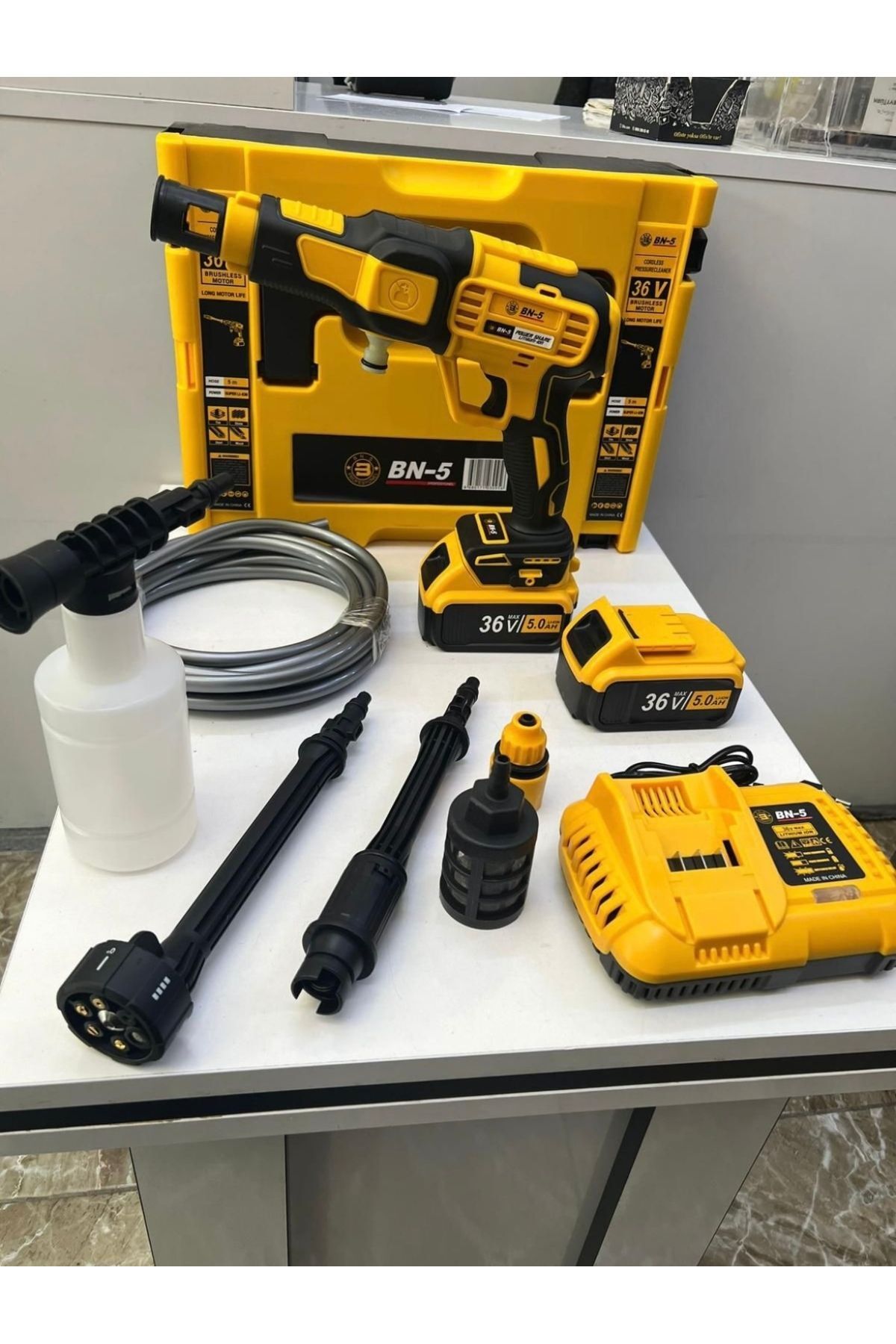 AboutThePerfect Çift Akülü 36V 5Ah Bakır Sargılı Yüksek Performanslı Elektrikli Güç Kaynağı