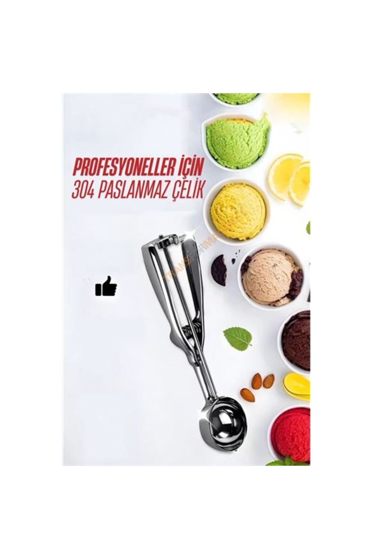 mrpurple Dondurma Kaşığı Dondurma Porsiyo Kaşığı Kurabiye Köfte Helva Porsiyonlama - PRP6952-7980