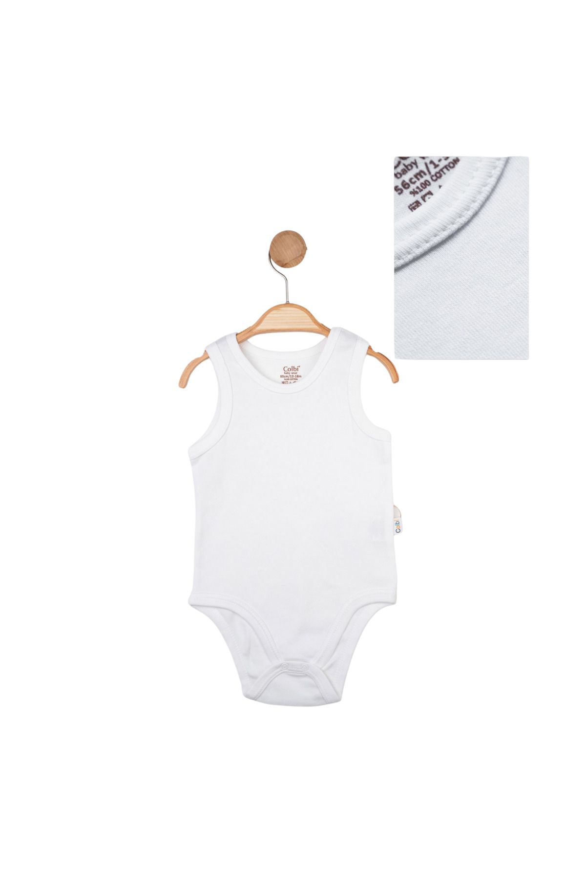 colbi baby Bebek Atlet Badi Düz İnterlok