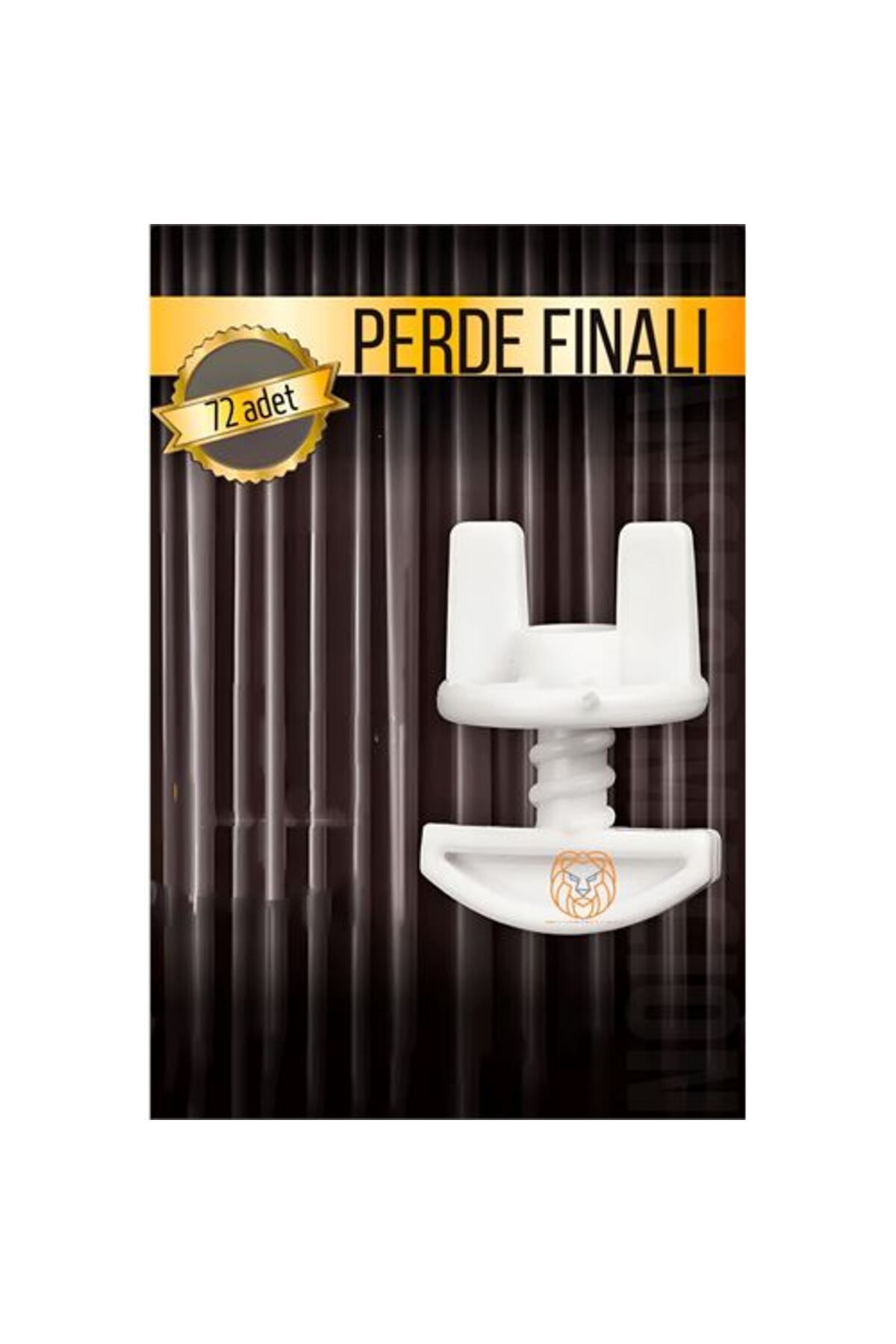 LaCend Perde Finali Perde Sonlandırıcı Stop Korniş Finali Sonu 72 Adet - LC4819-2866