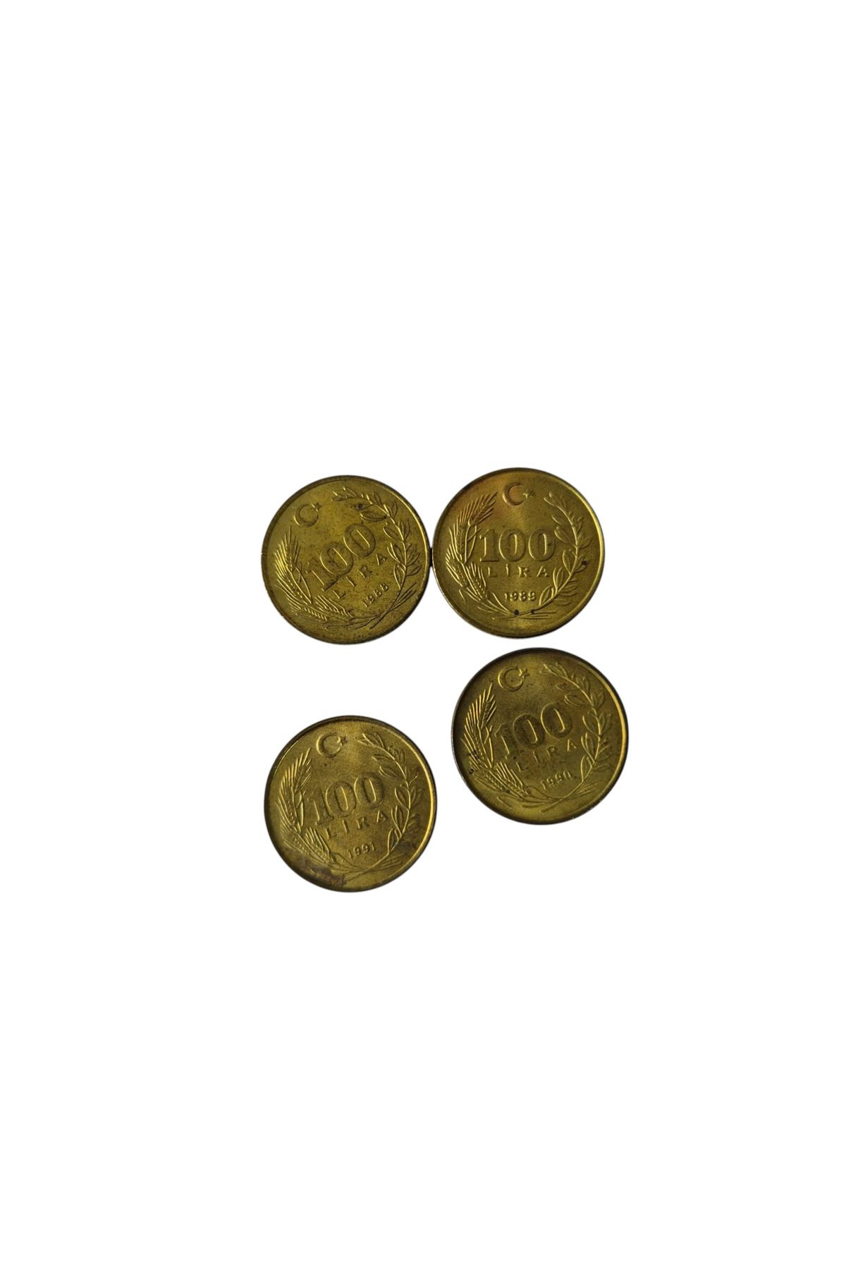 AZEY koleksiyon 1988-1989-1990-1991 YILI 100 LİRA ÇİL-ÇA