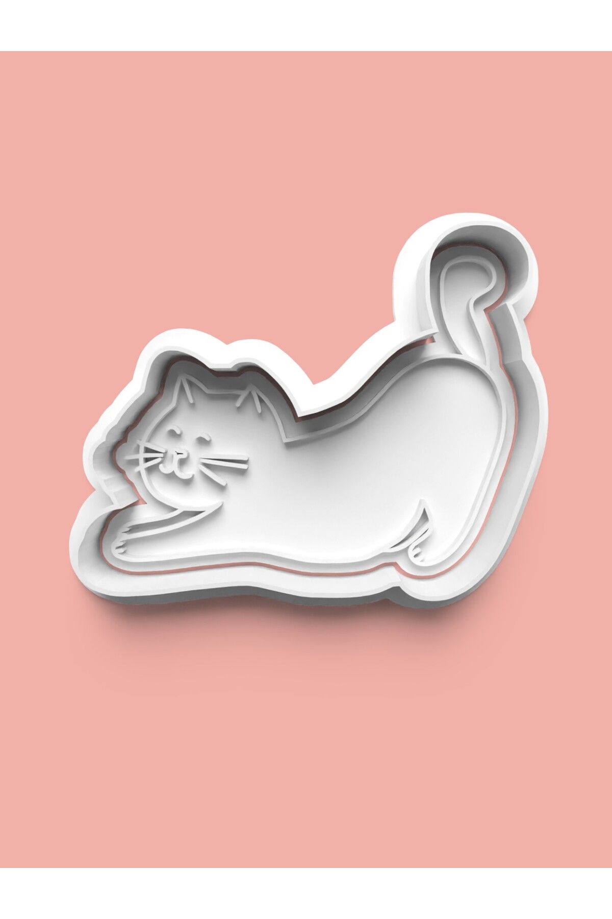 AKTASTORE Spor Yapan Kedi Kurabiye Kalıbı Ve Şeker Hamuru Kalıbı