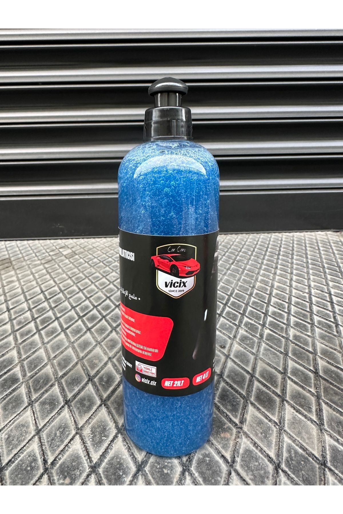 ROX KİMYA Profesyonel Lastik Parlatıcı Jel 400ml(Mavi)