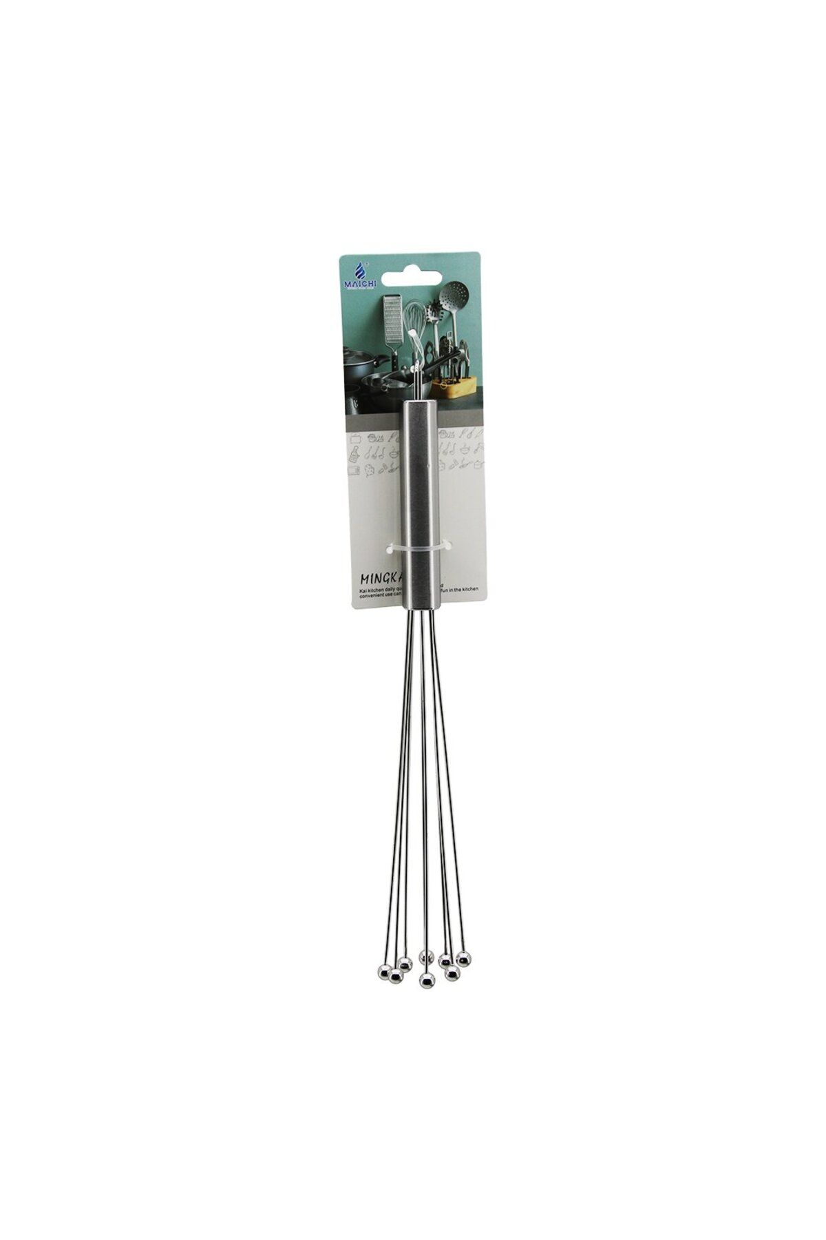 İklimStore 7 METAL TOP UÇLU KROM SAPLI METAL ÇIRPICI (5131)