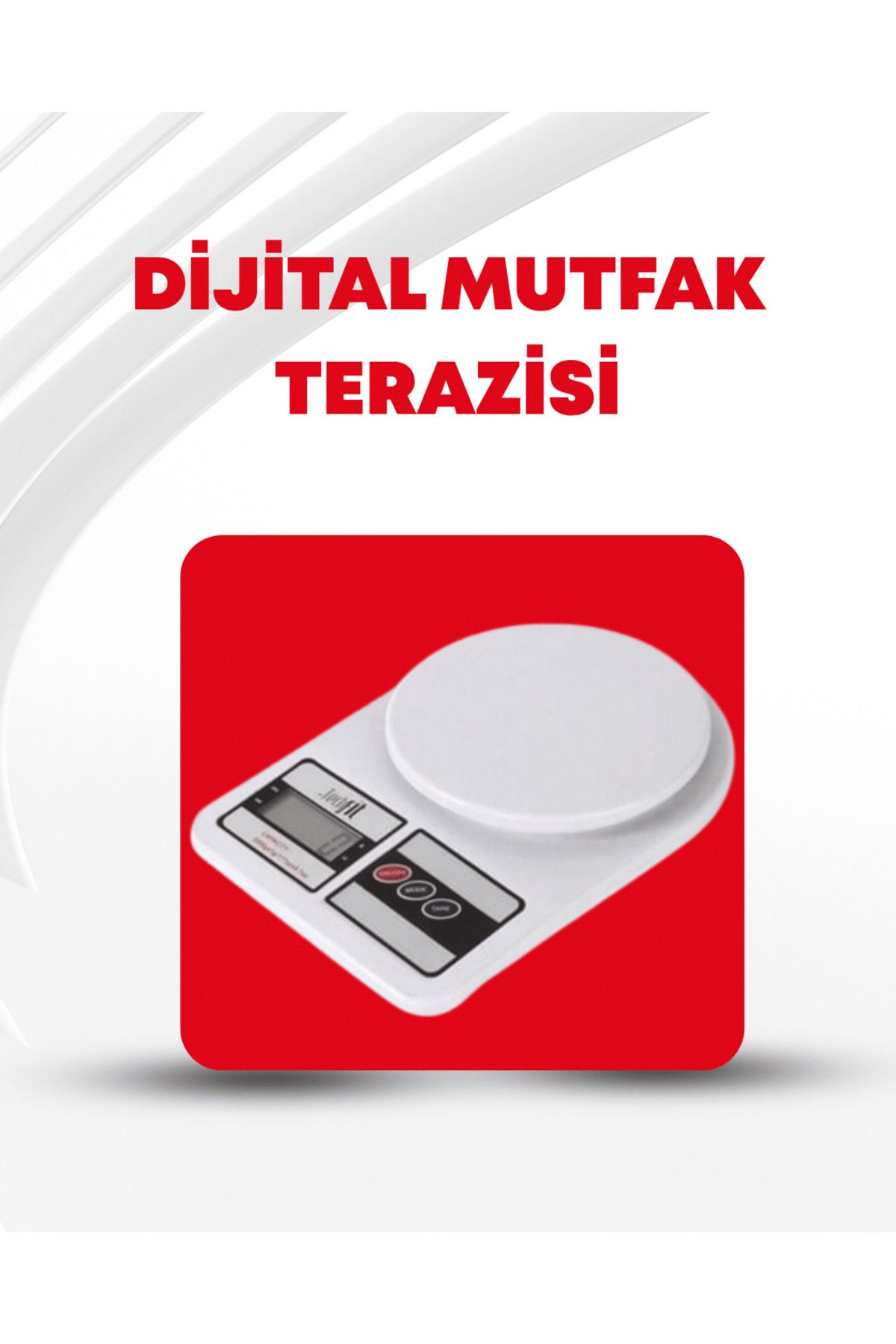 FTA TİCARET 10 Kg Kapasiteli LCD Ekranlı Dijital Mutfak Tartıs