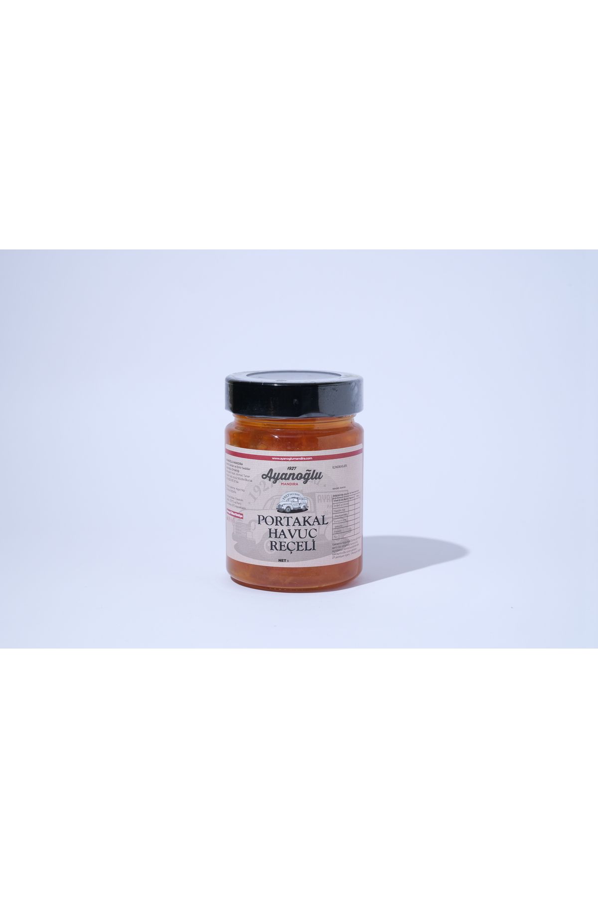 AYANOĞLU MANDIRA ÜRÜNLERİ Portakallı Havuç Reçeli 400 GR