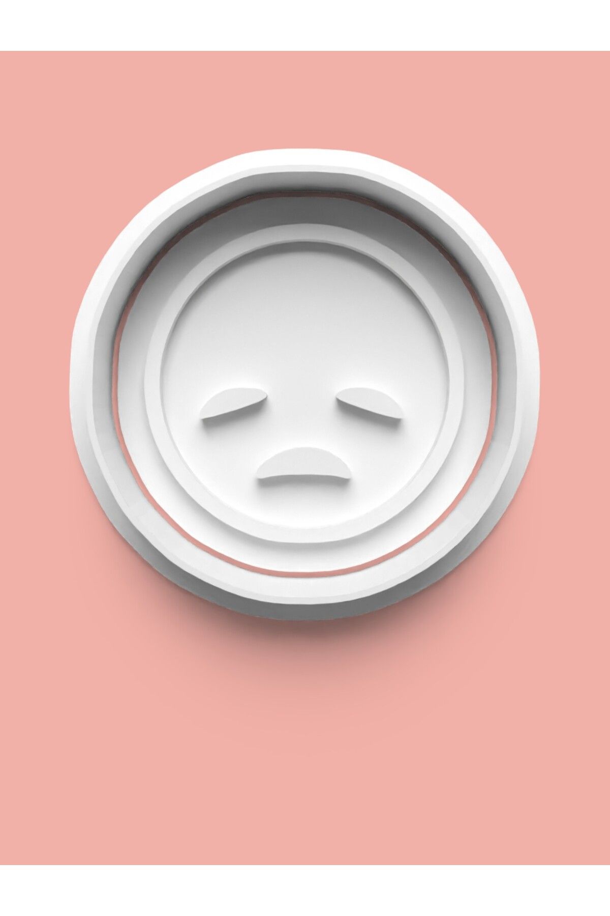 AKTASTORE Emoji Üzgün Surat Kurabiye Kalıbı Ve Şeker Hamuru Kalıbı
