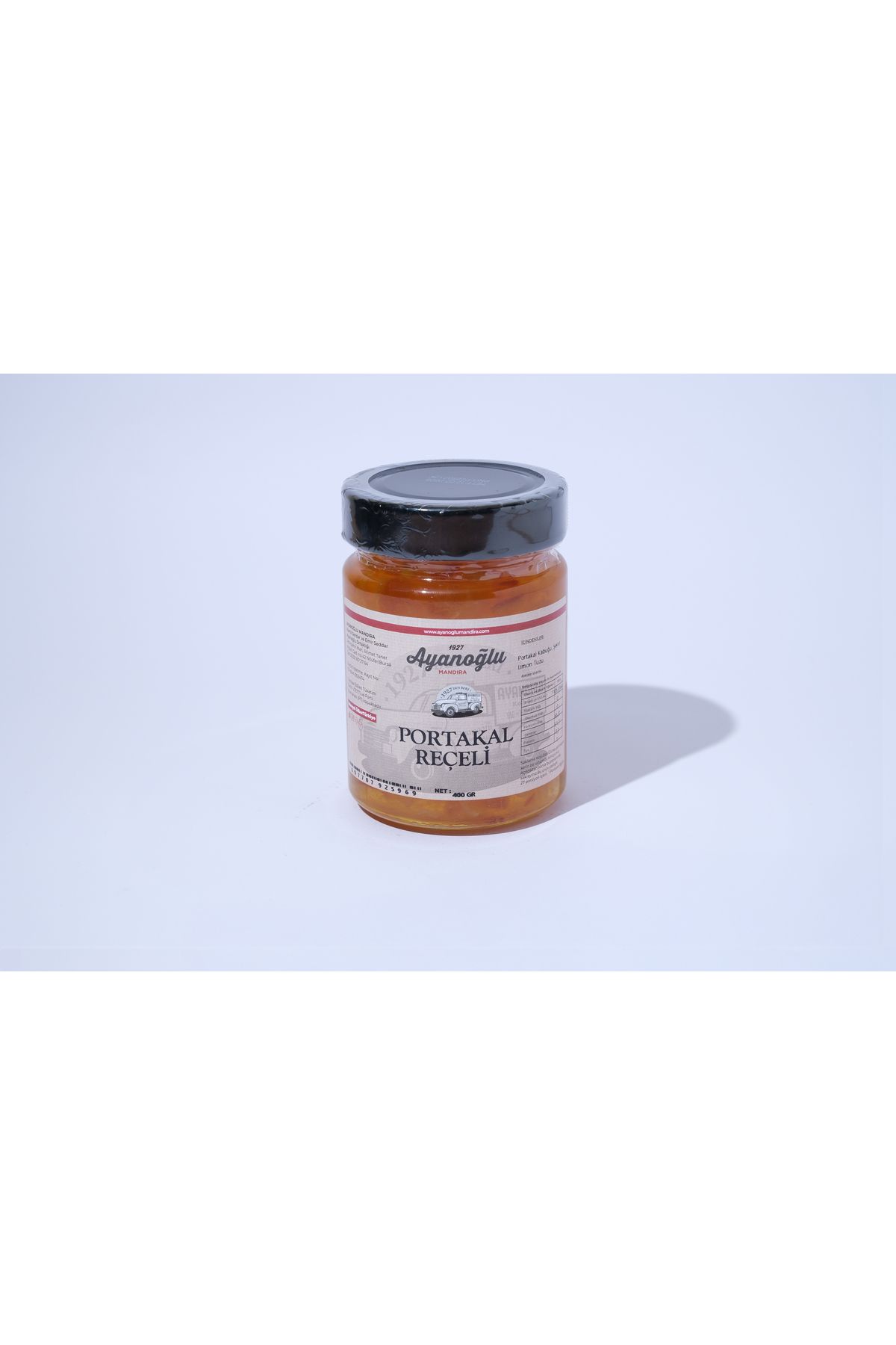 AYANOĞLU MANDIRA ÜRÜNLERİ Portakal Reçeli 400 GR