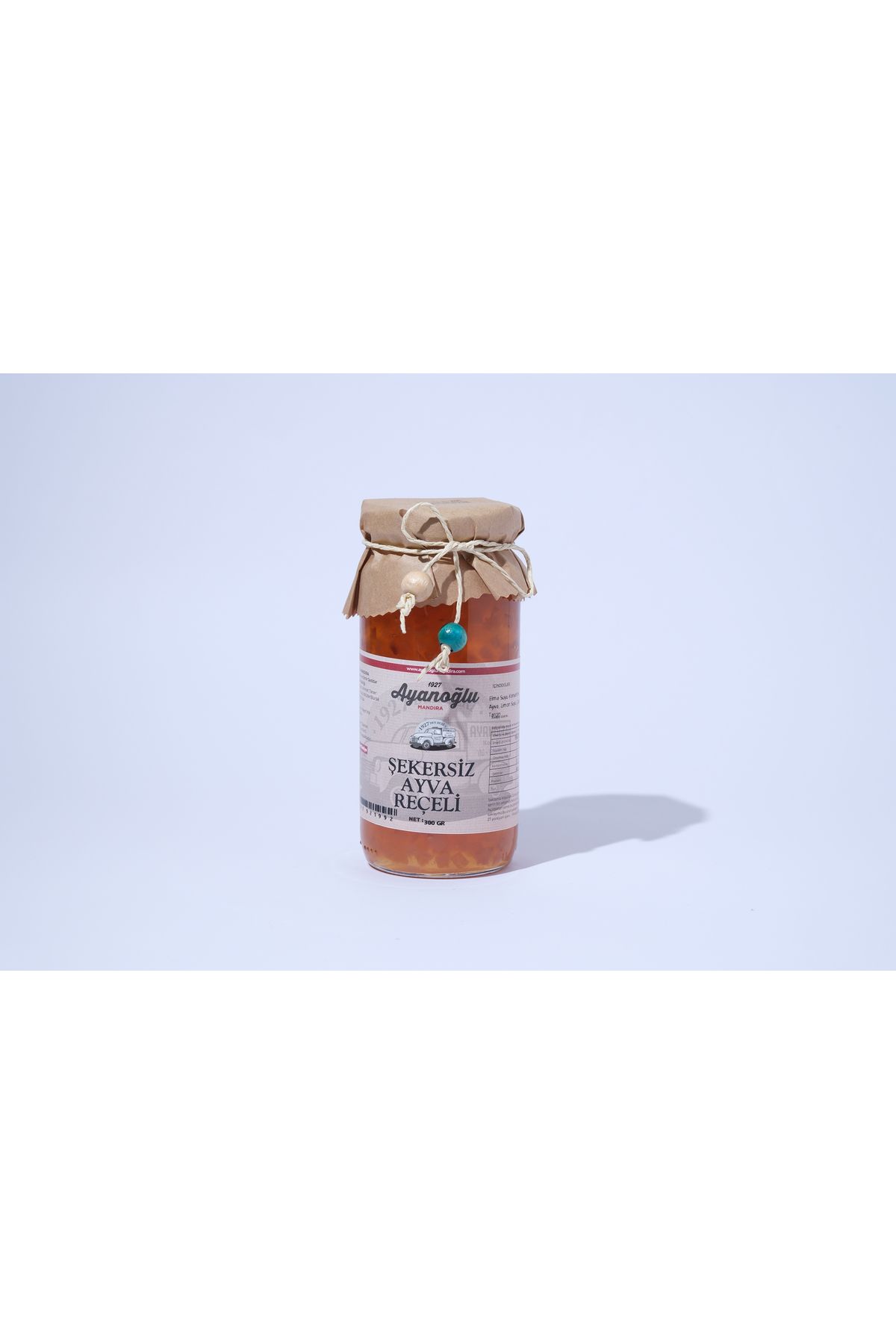 AYANOĞLU MANDIRA ÜRÜNLERİ Şekersiz Ayva Reçeli 300 GR