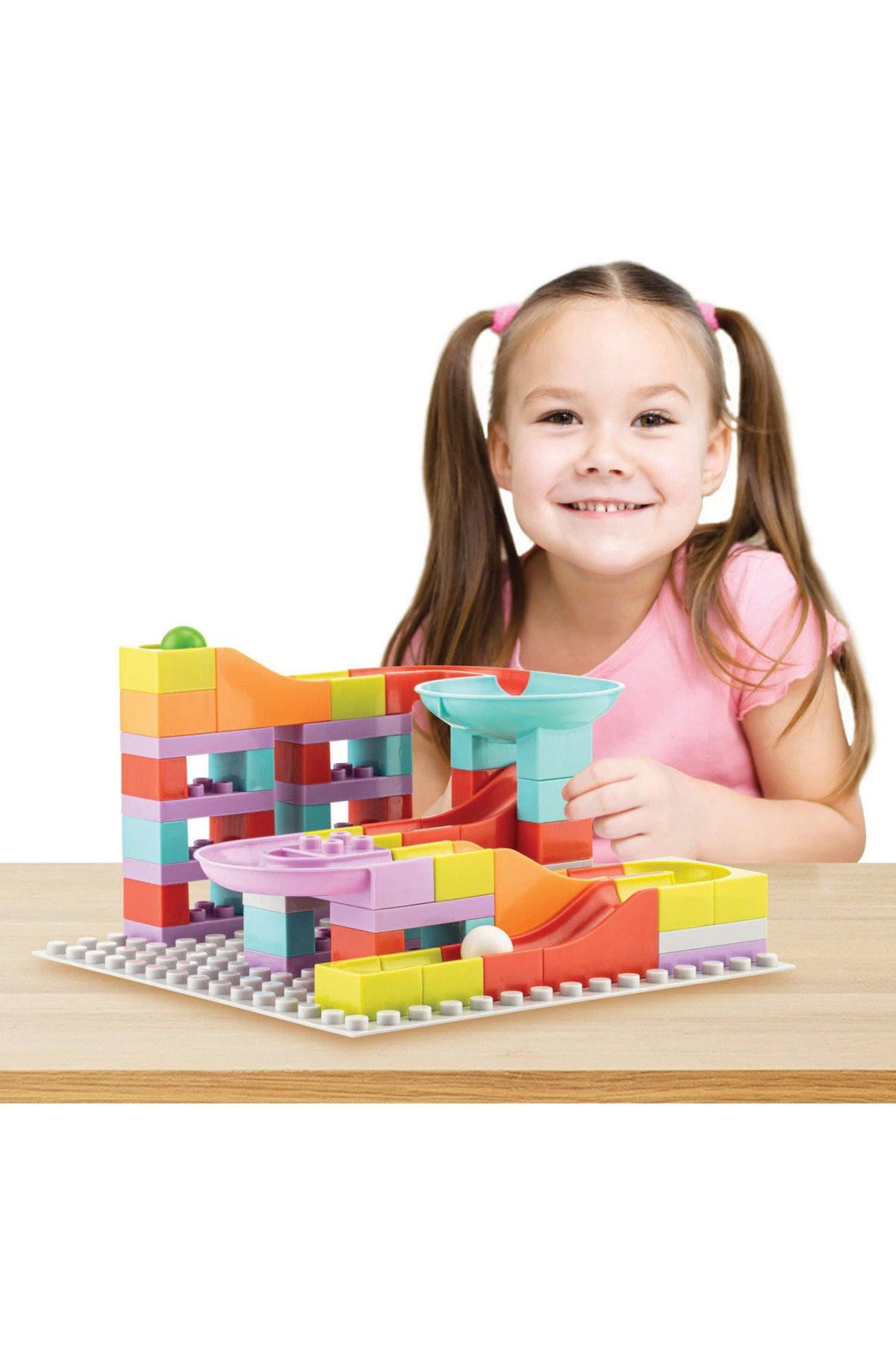 NEWBRENDHOME Öğretici Eğitici Oyuncaklar Slide Blocks 75 Parça Kız Erkek Çocuk Oyuncak fotoğrafı 2 (önizleme)