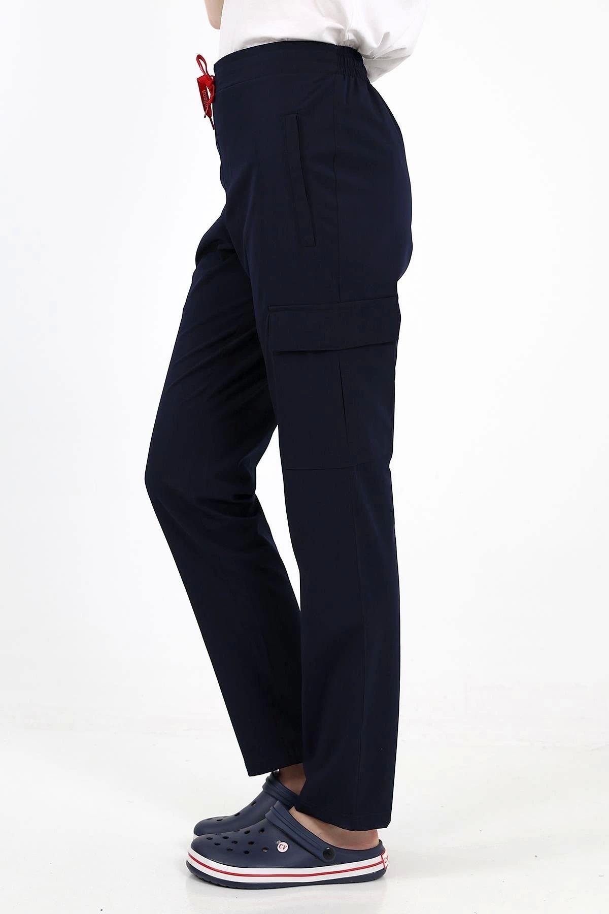 bianada Bilenn Comfort Düz Pantolon Unisex - Lacivert