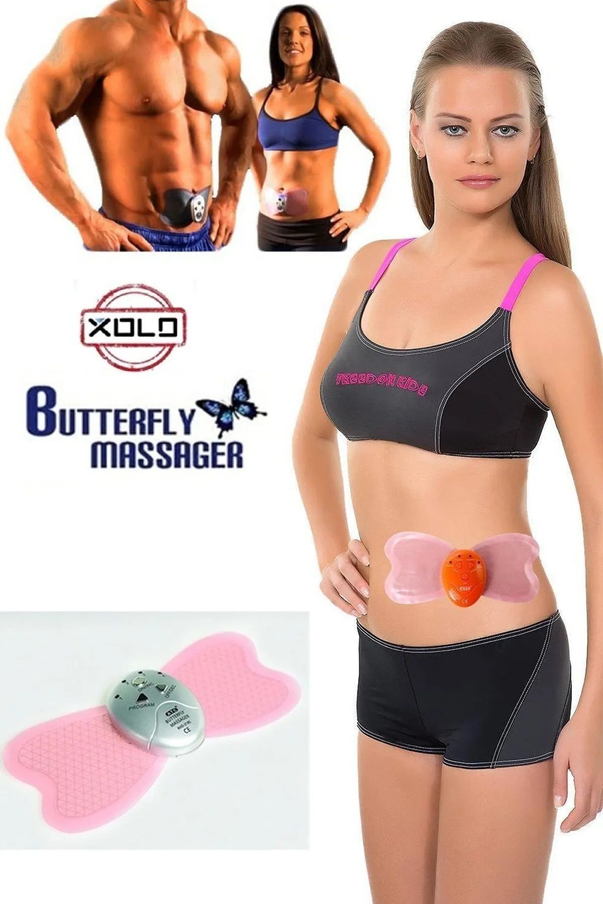 AboutThePerfect Büyük Kelebek Masaj Aleti, Bölgesel İncelme ve Spor İçin Güçlü Masaj Cihazı