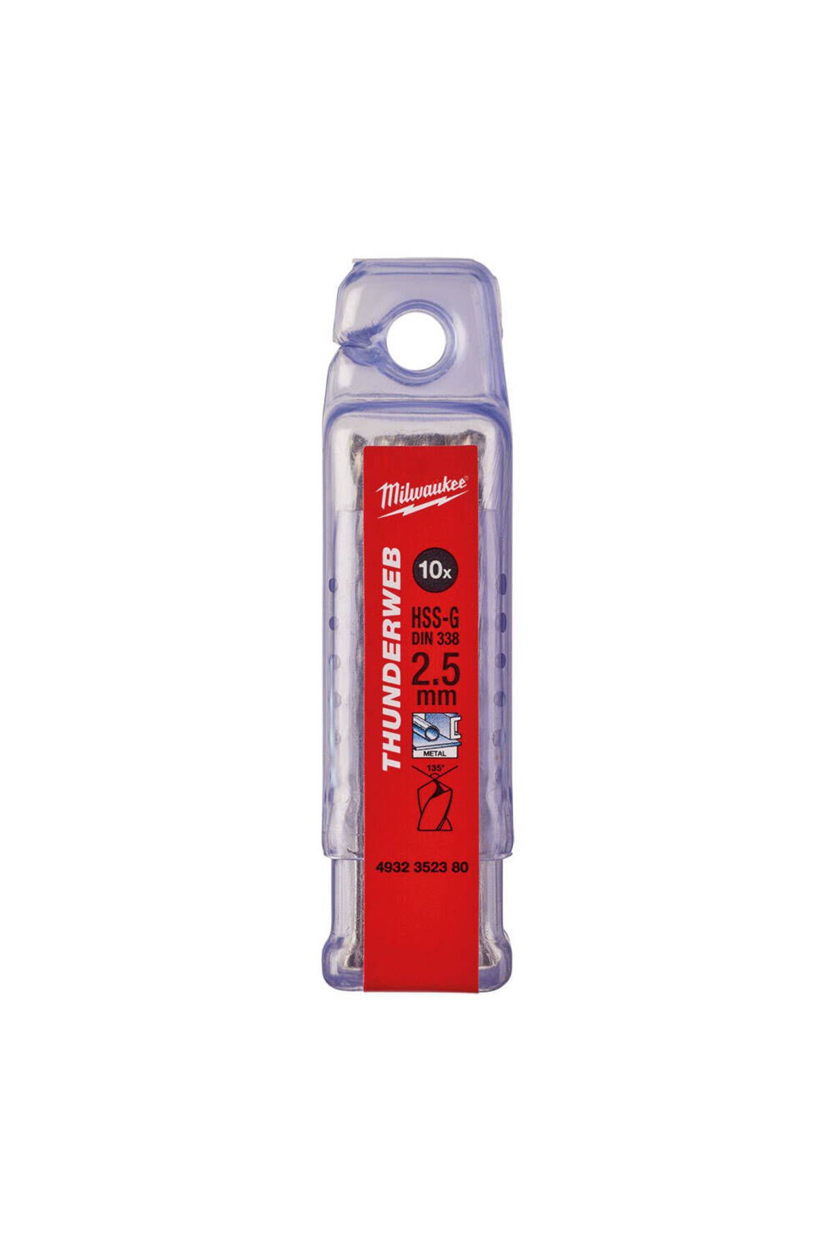Milwaukee 2. 5x57 mm Thunderweb Serisi Metal Matkap Ucu - 10'lu MİLWAUKEE