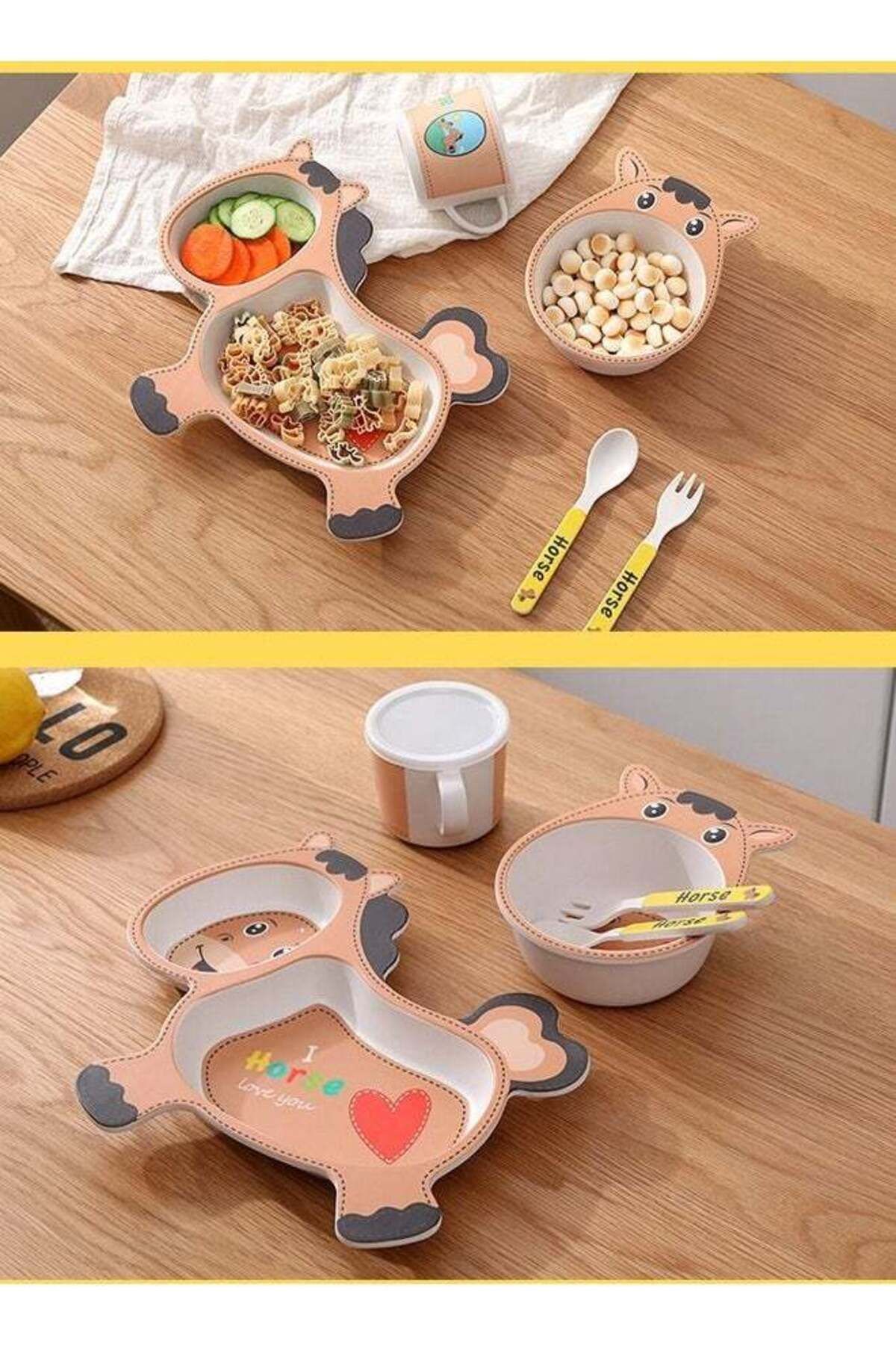 COOYA-5-Piece Cartoon Dinnerware Set 6