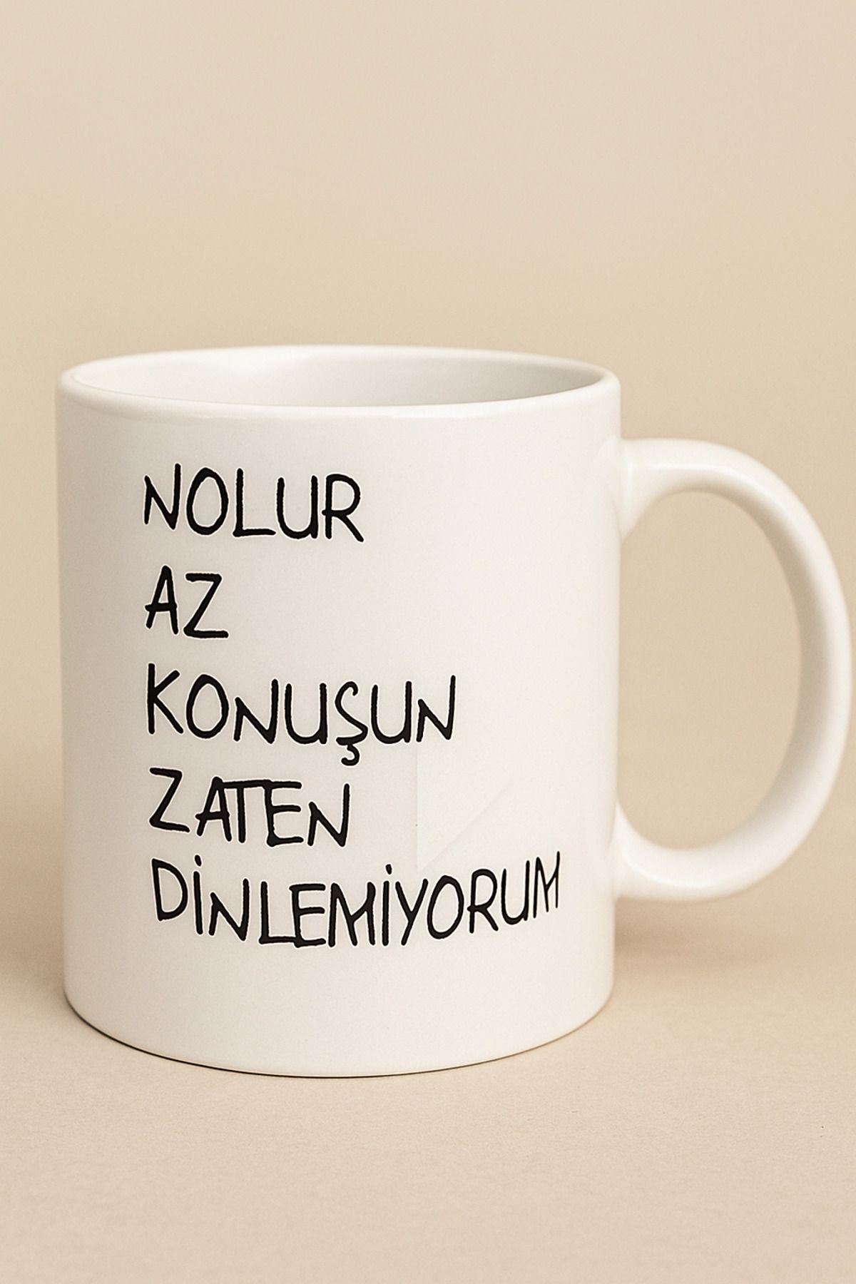 semoş kozmetik Az Konuşun Baskını Kupa Bardak Süblimasyon Baskı
