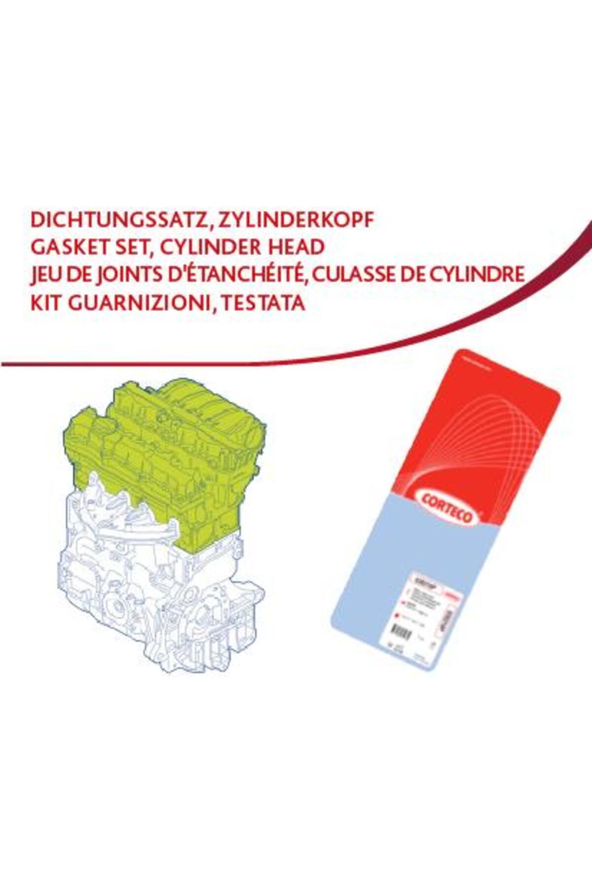 CORTECO ÜST TAKIM CONTA P106-P205-P306-P309-P405-PARTNER-ZX-AX 1.4 KDX BENZİNLİ TU3M-S-C 417592P ÜST TA