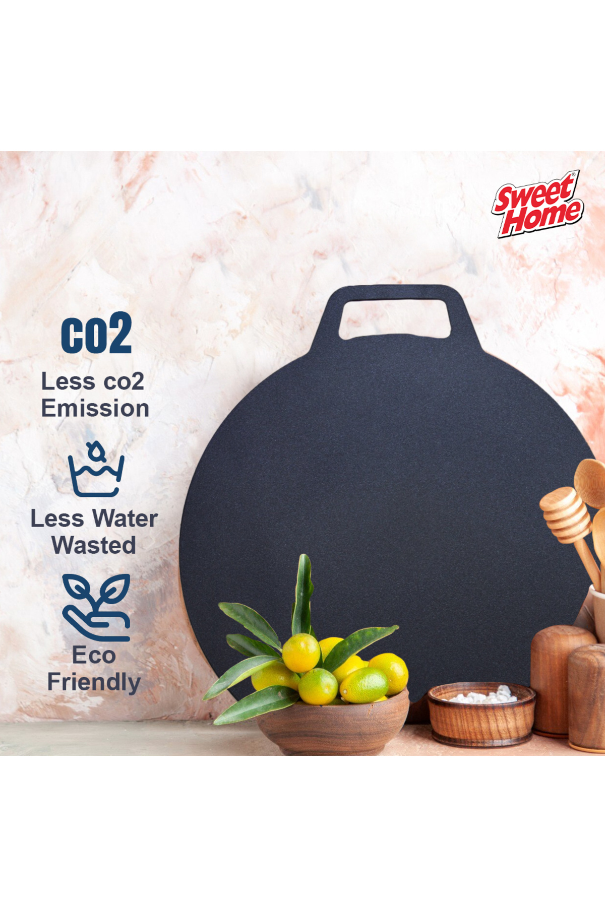 صينية كريب مسطحة غير لاصقة مقاس 35 سم، صينية ألومن...