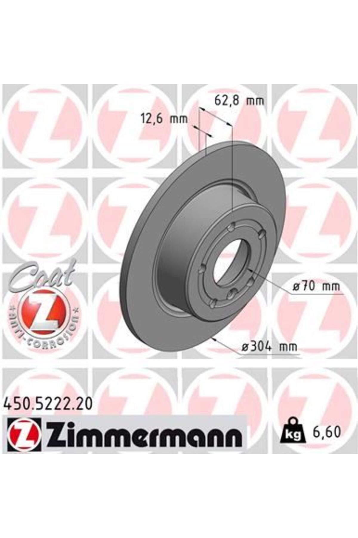 Zimmermann FREN DISKI ARKA DISCOVERY 2 L318 RANGE ROVER 2 P38A RANGE ROVER 3 VOGUE L322 05 12