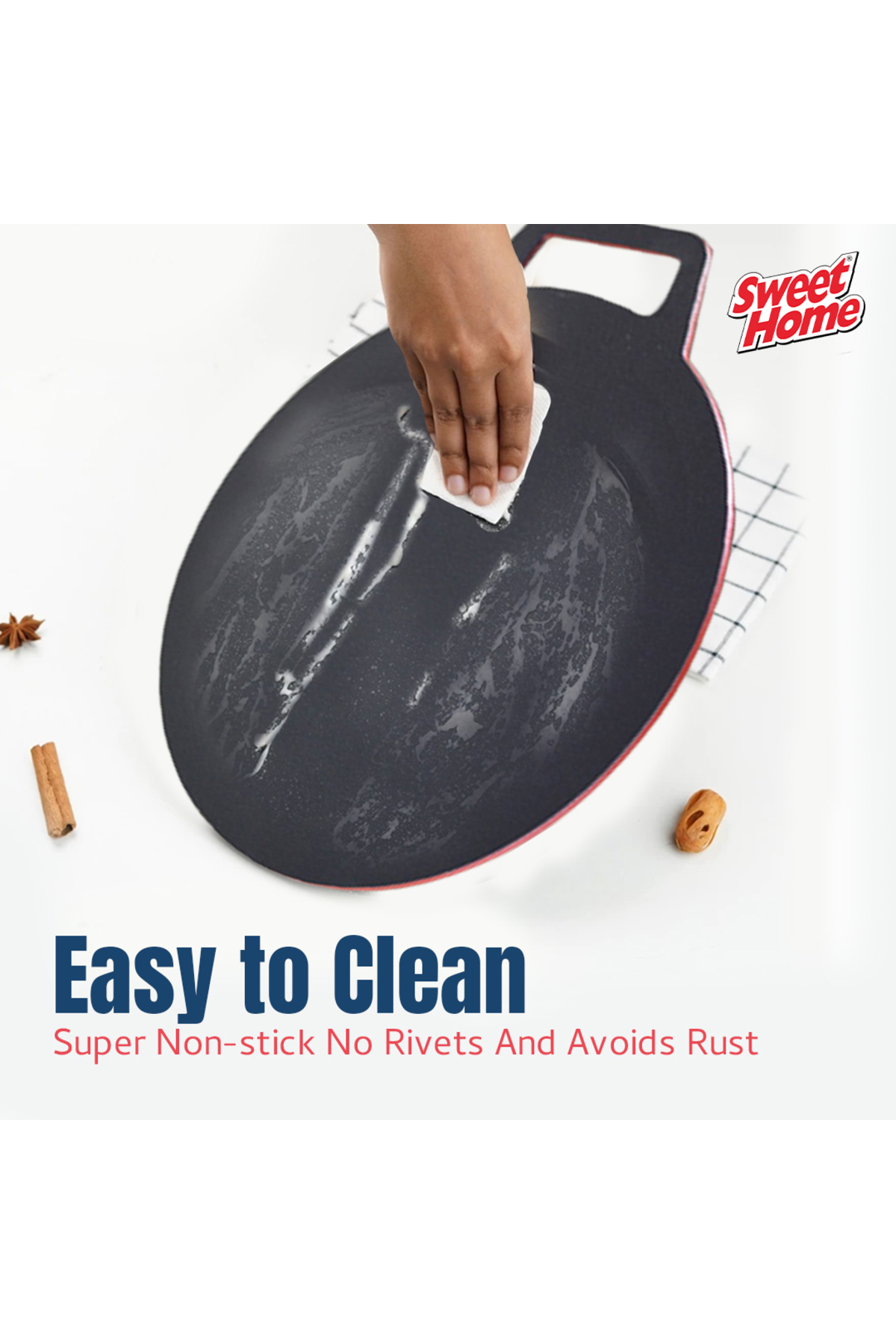 صينية كريب مسطحة غير لاصقة مقاس 35 سم، صينية ألومن...