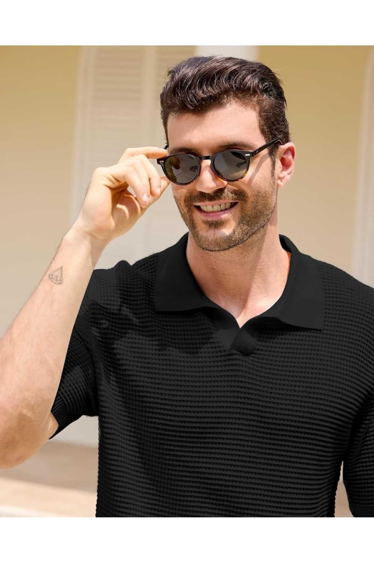 youknitwear you Dakota %100 Pamuk Polo Yaka Triko T-shirt