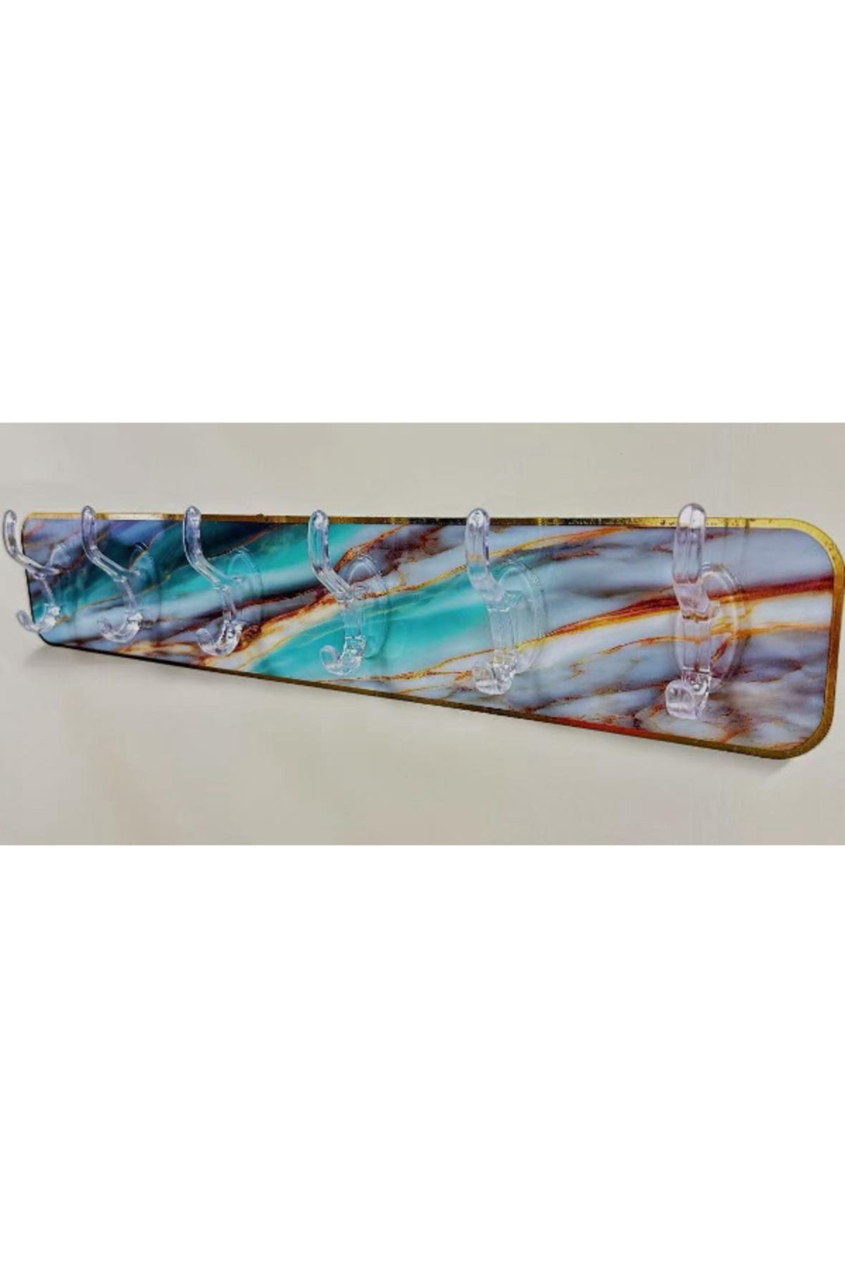 GK7 Store Mermer Desenli Yapışkanlı Askılık