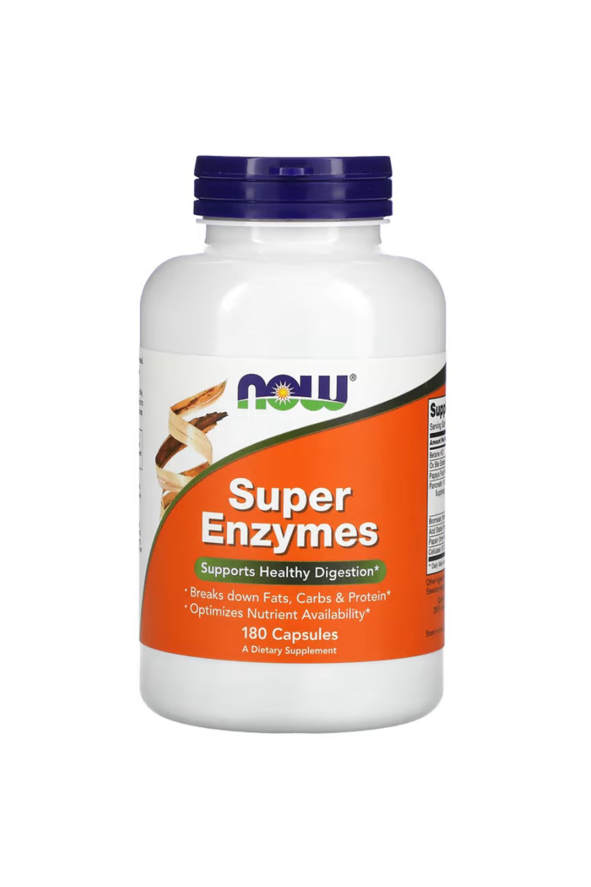 Now Foods , Super Enzymes, Formulated with Bromelain, Ox Bile, Pancreatin and Papain, 180 Capsules