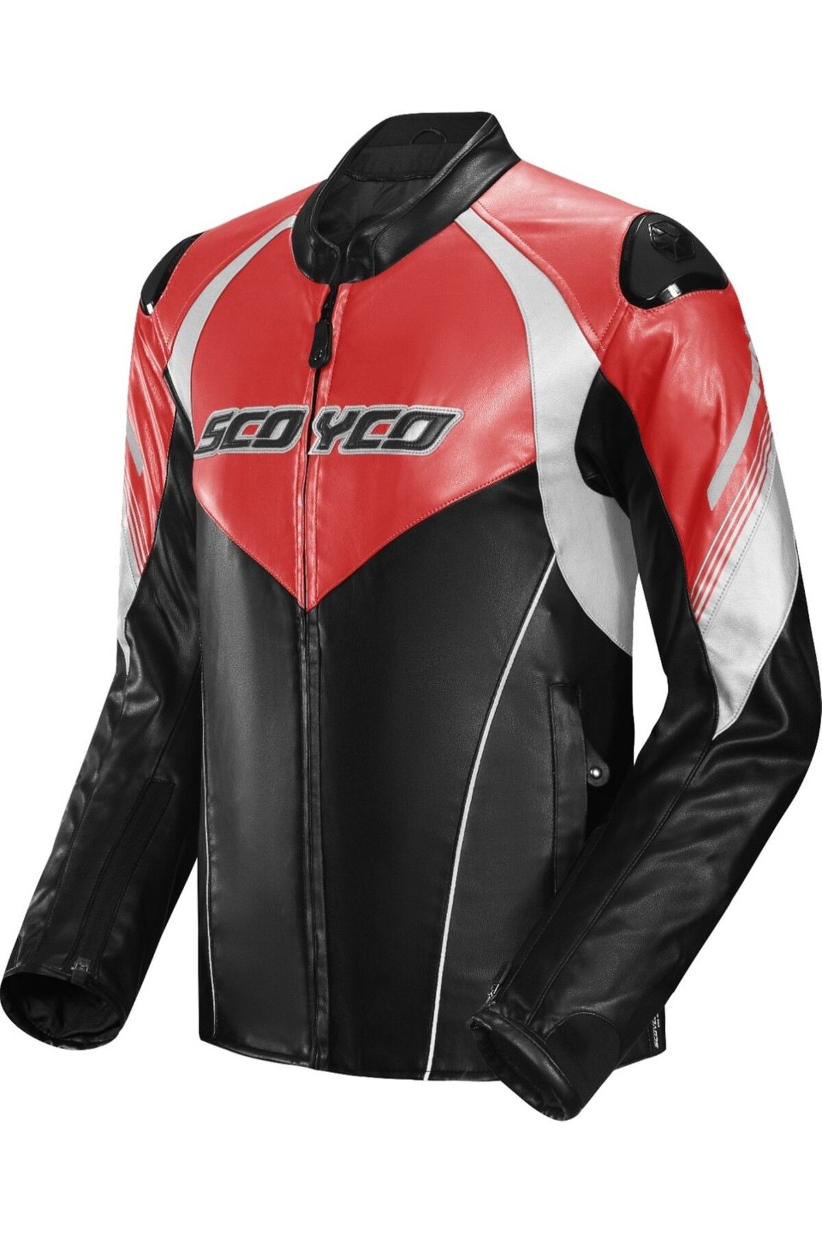 Scoyco JK187 BLACK-RED DERİ MOTOSİKLET MONTU