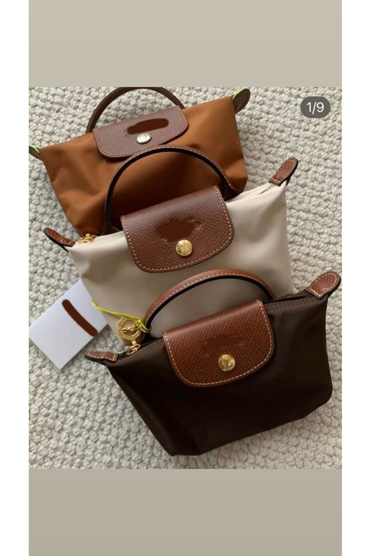 2020 Atelier Le Pliage Pouch With Handle (orijinal askılı) Su Gecirmez Çanta Askılı Çapraz Çanta