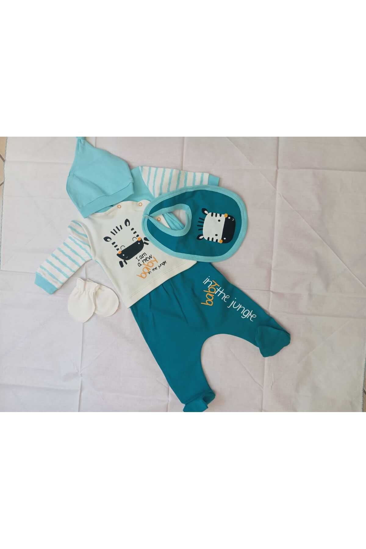 Kids çizgili bebek takım