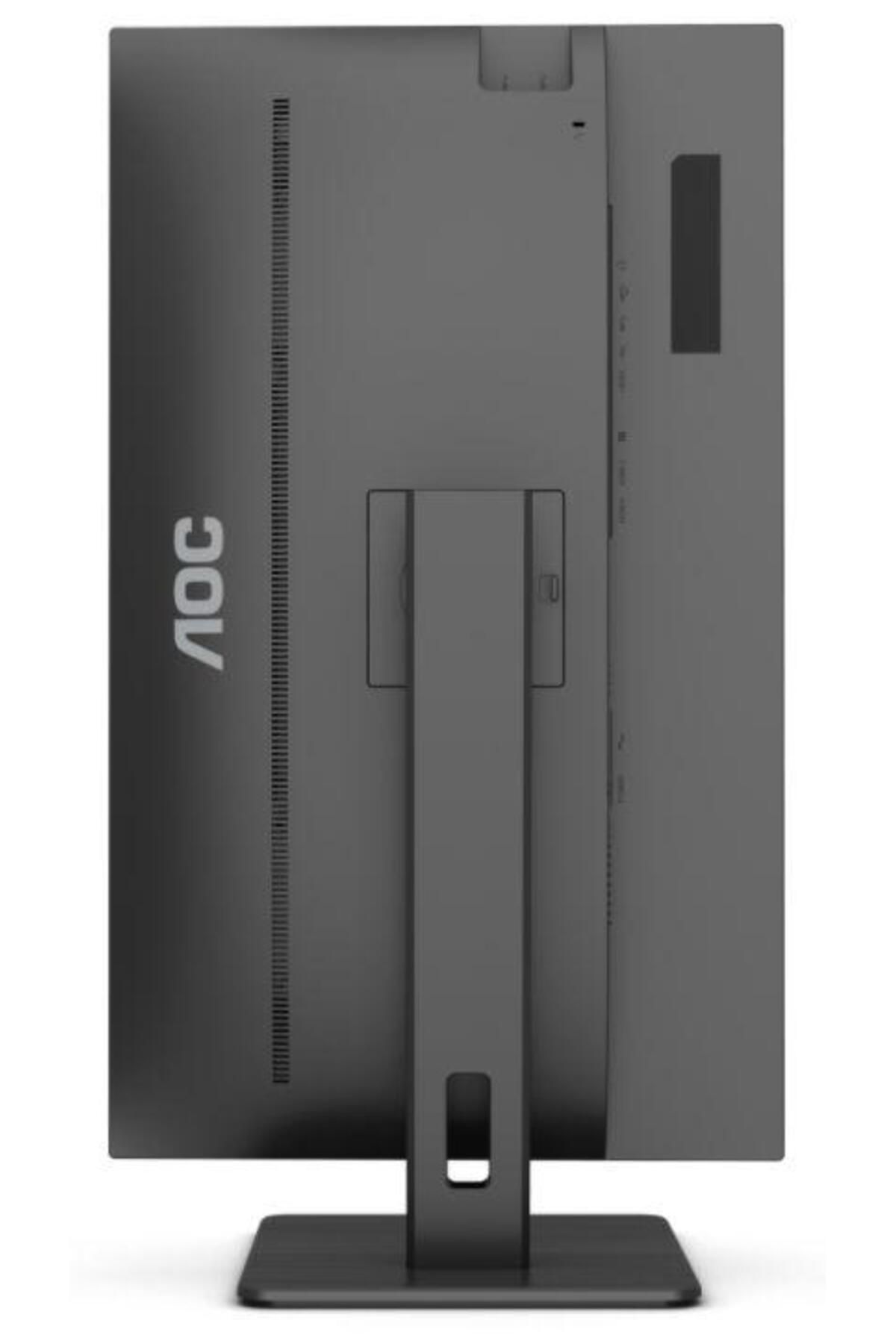 Aoc-31.5" UHD LED Monitor, VA Panel, HDMI/DP, Pivot, Speakers, Anti-Glare, Black 8