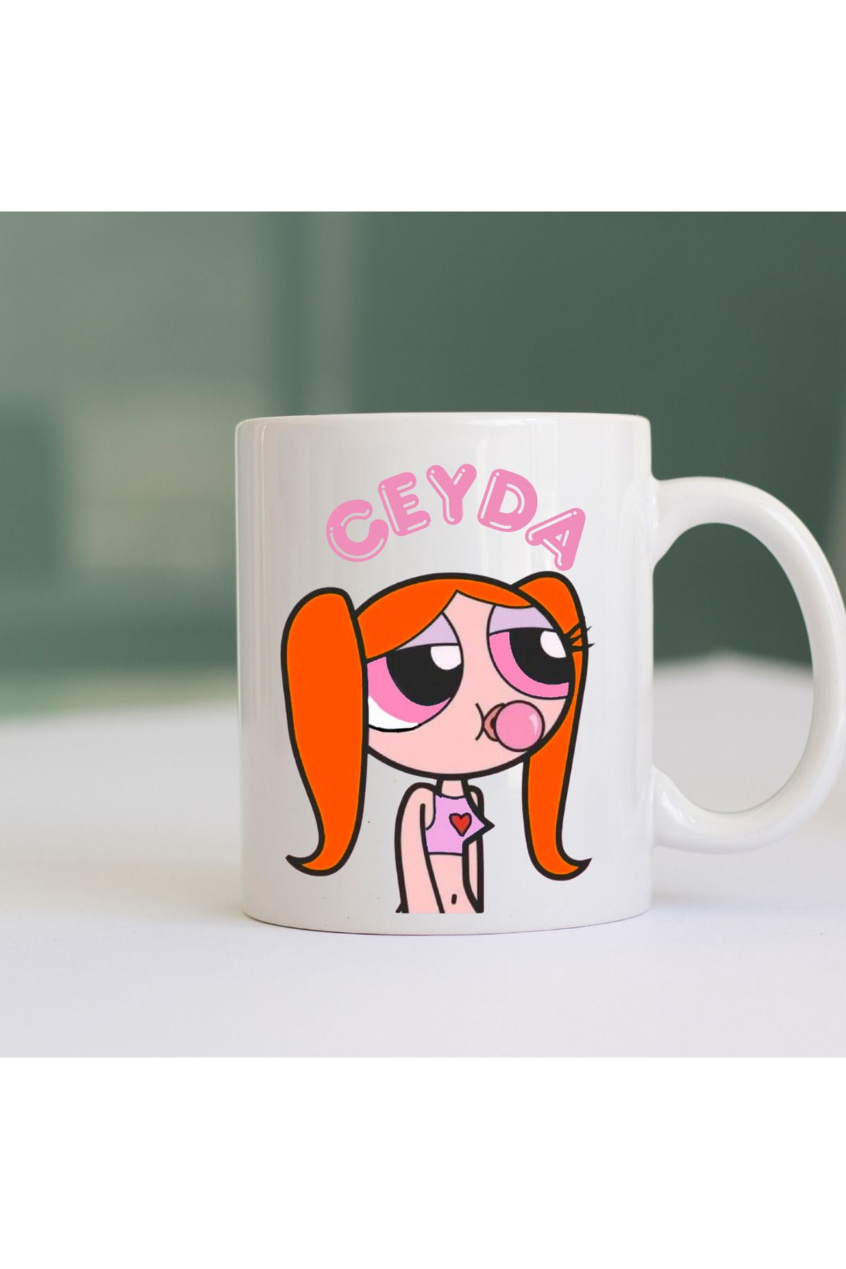 photonom Kişiye Özel Kupa Hediyelik Power Puff Girls Temalı