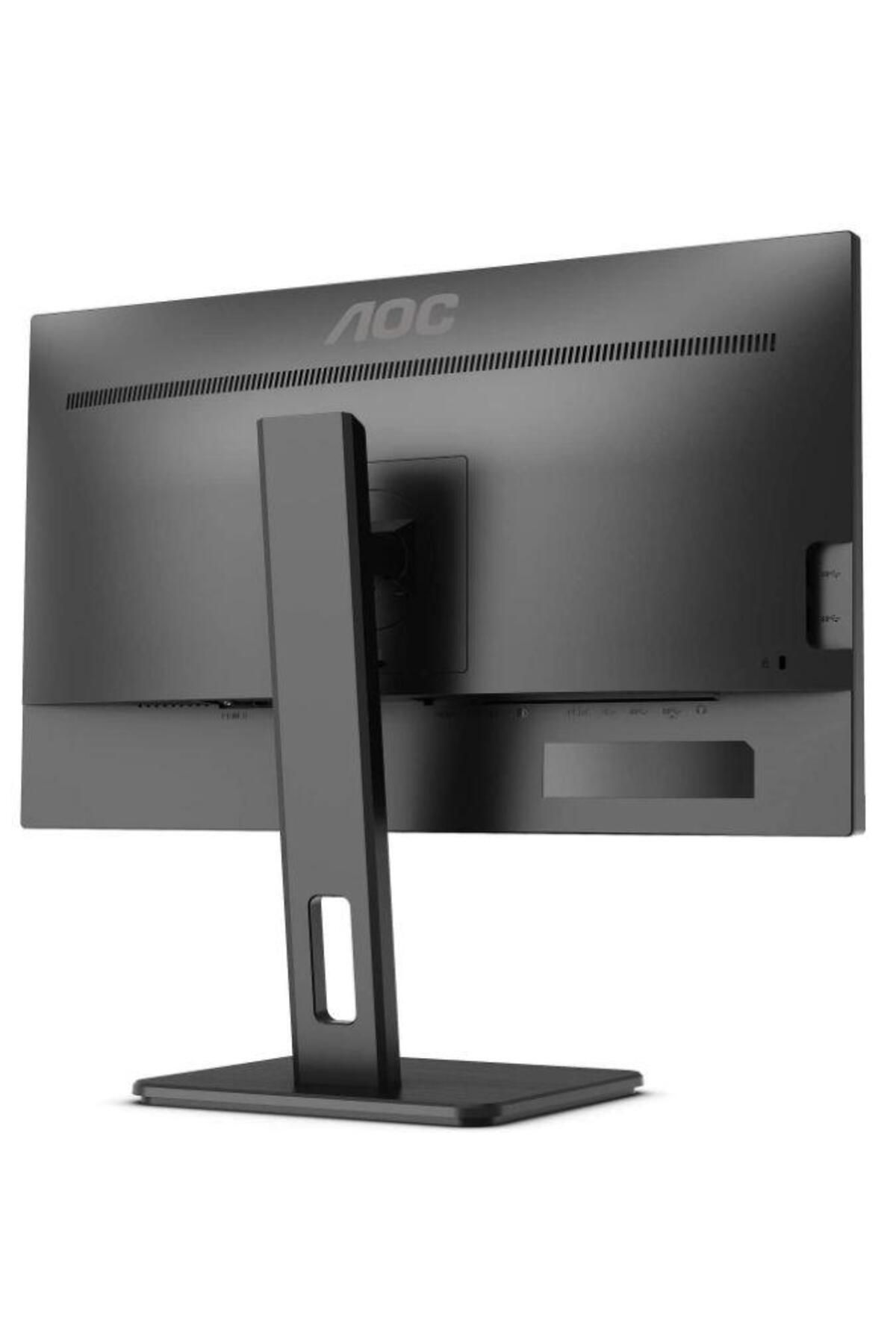 Aoc-27" UHD Monitor, IPS LED, Pivot, HDMI & DisplayPort, Built-in Speakers, Black 4