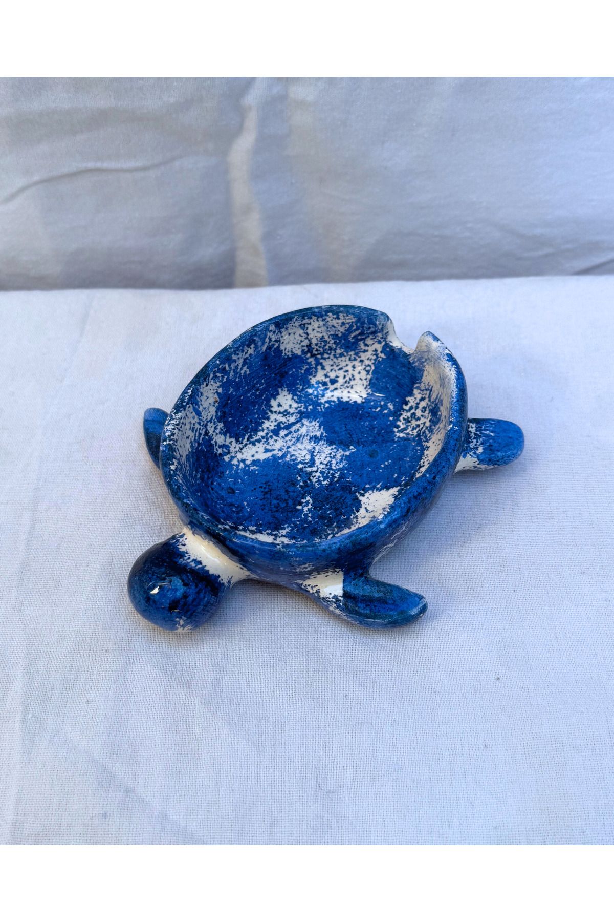 archeceramic Arche Ceramic El Yapımı Küllük - Turtle2 - Lacivert - Tekli