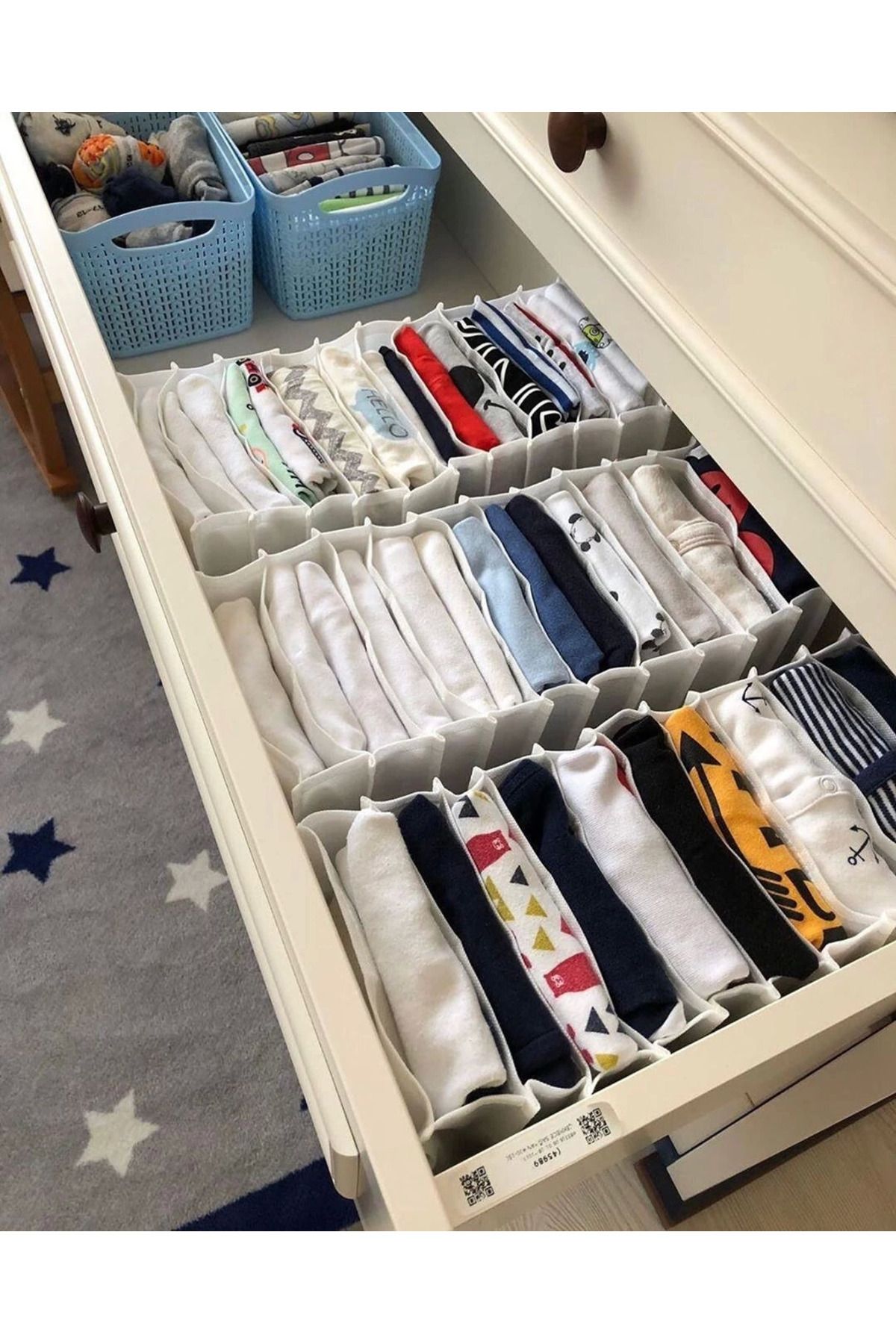 Modafiks 8 Bölmeli Dolap Ve Çekmece Içi Düzenleyici Akordiyon Organizer L-00517 (6 Adet)