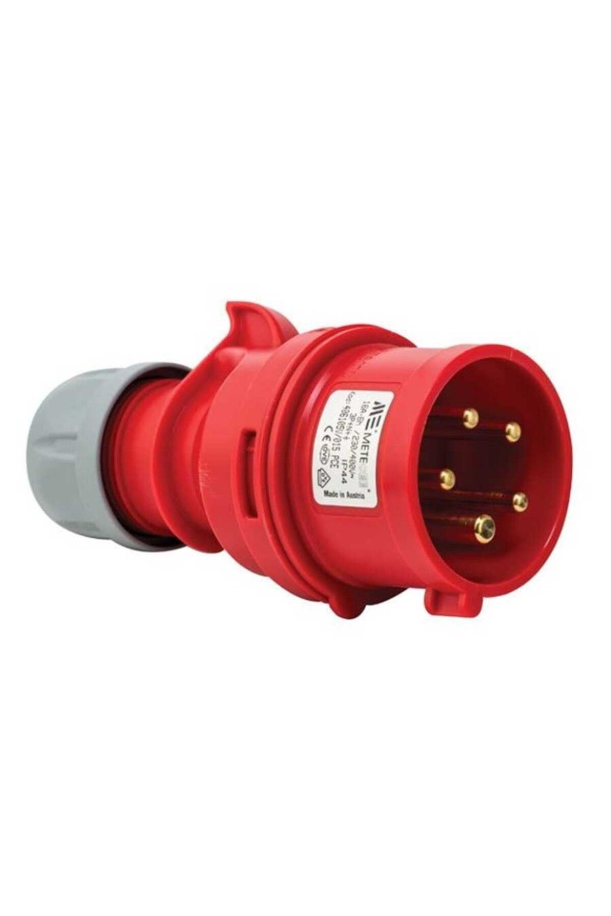 METE Enerji 406105V 5X16A IP44 Düz Fiş -Vidalı Bağlantı 380-415 V