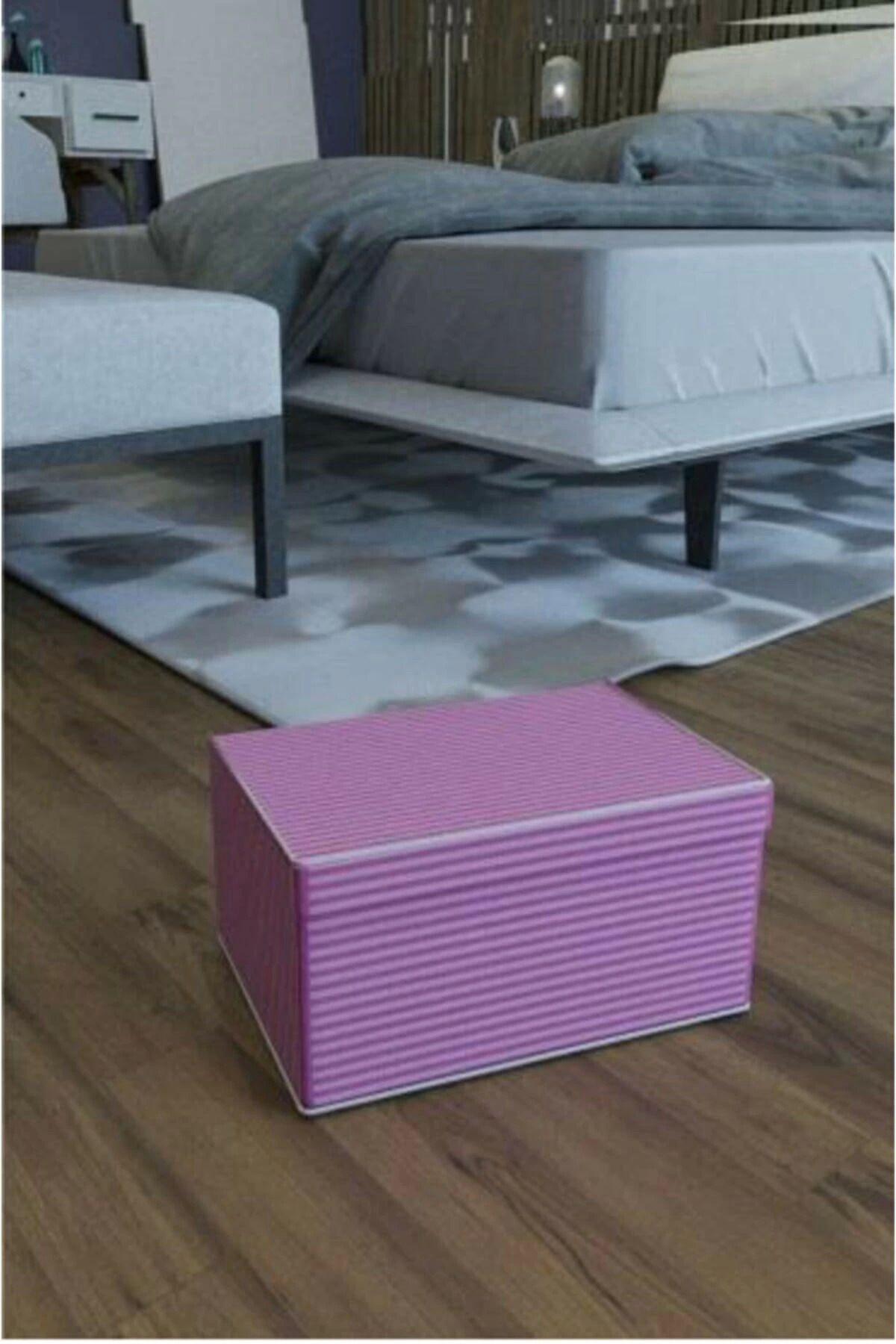 Modafiks Baza Altı Boy Çok Amaçlı Düzenleyici Kutu Organizer Cırt Cırtlı Hurç 19cm X 40cm X 50cm (10 Adet)