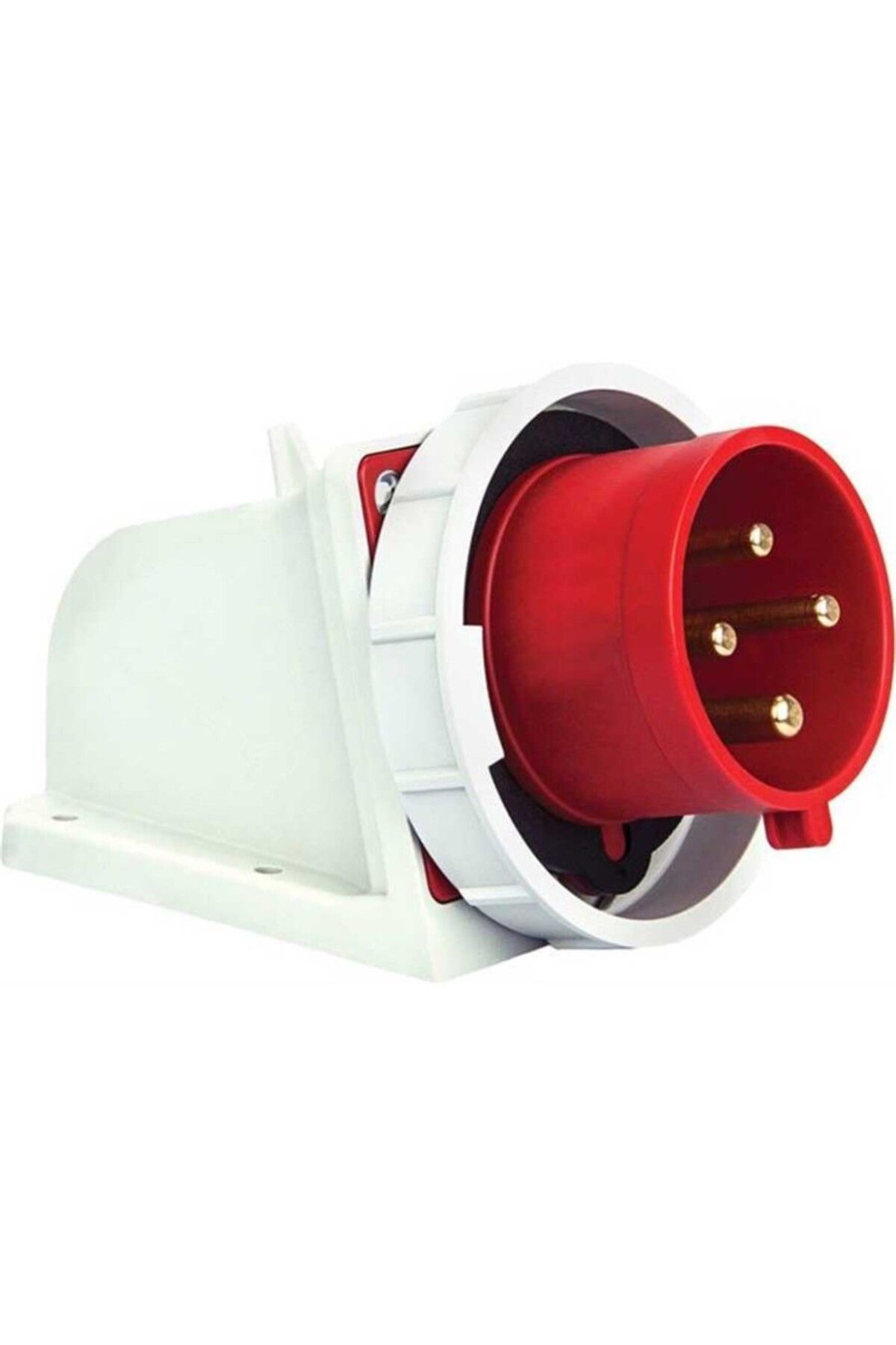 METE Enerji 406313V 4X32A IP67 Duvar Fişi -Eğik Gövdeli -Vidalı Bağlantı 380-415 V