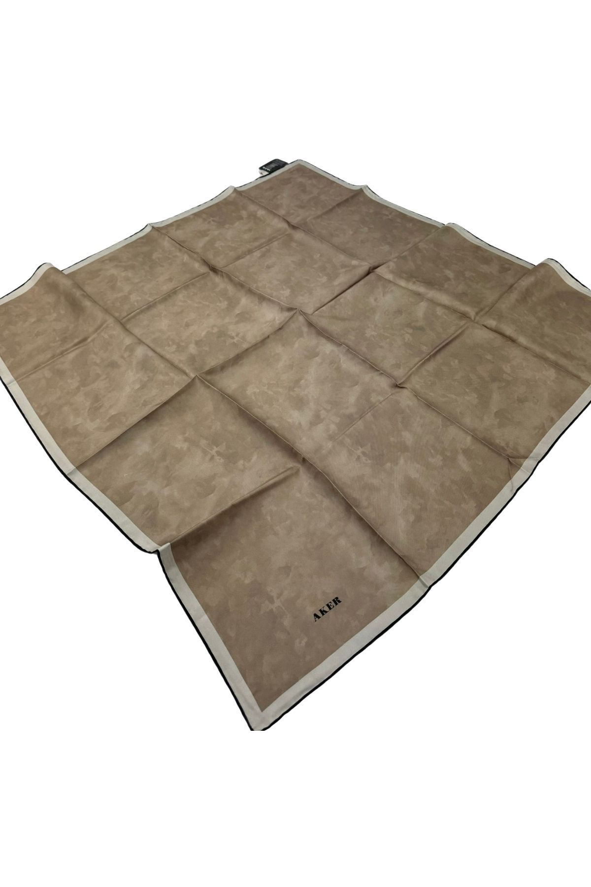 Aker Bulut Desen Twill İpek Eşarp 7208713-913 Bulut Desen CAMEL