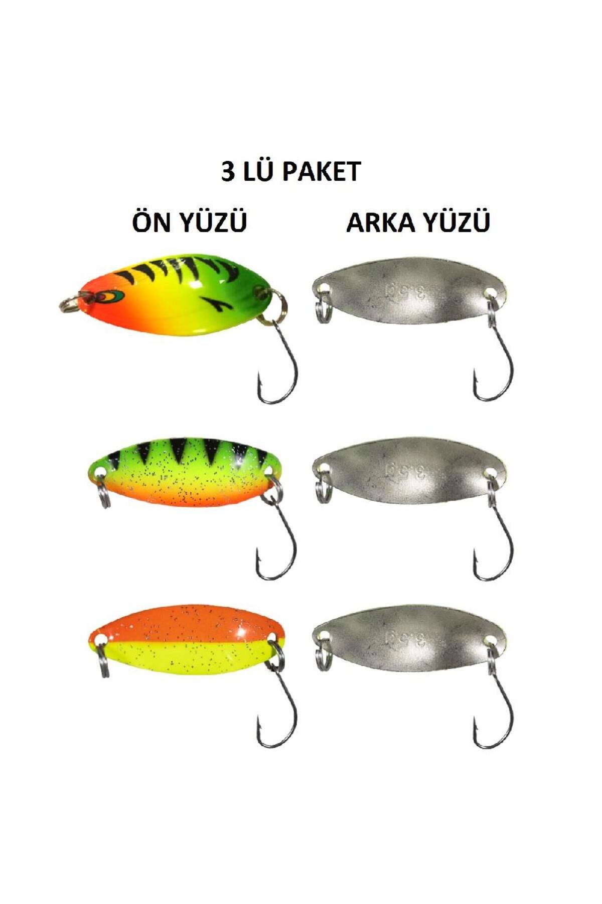 Ryuji 3RD Spoon 4.5gr 3.5cm 3 lü Alabalık Kaşık Set