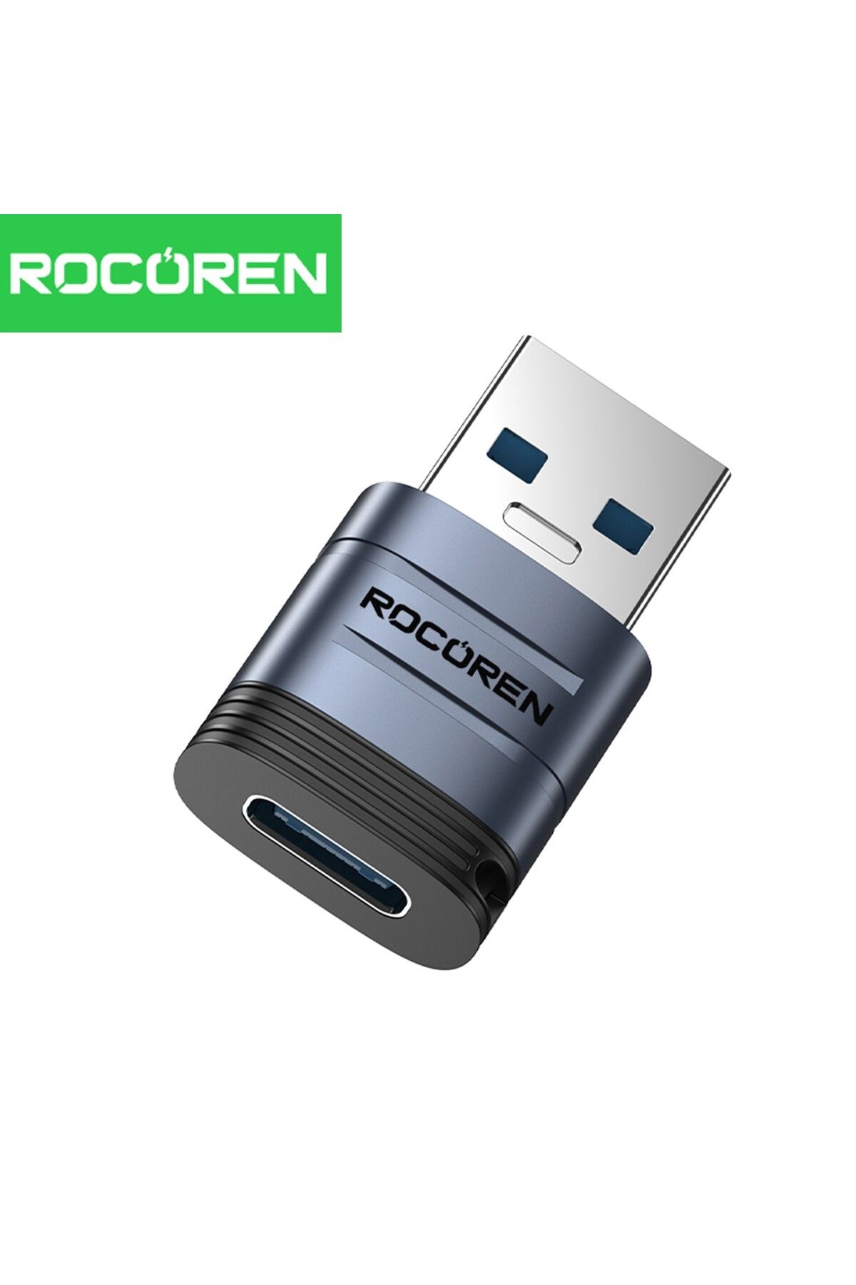 Rocoren USB 3.2 Gen1 Erkek to Type-C Dişi OTG Çevirici Dönüştürücü Adaptör