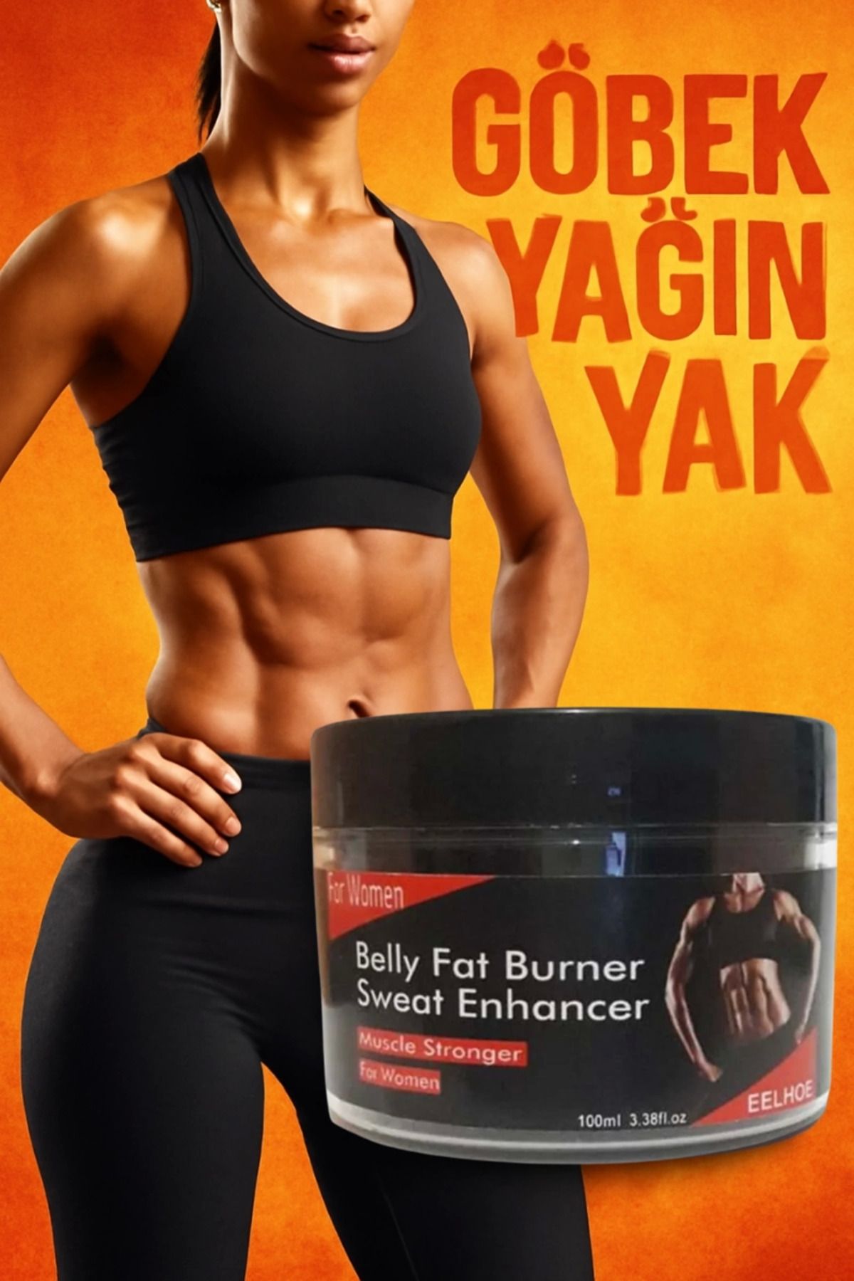 Modafiks Belly Fat Burner For Women Kadın Bel Hızlı Yağ Giderici Krem 100 ml