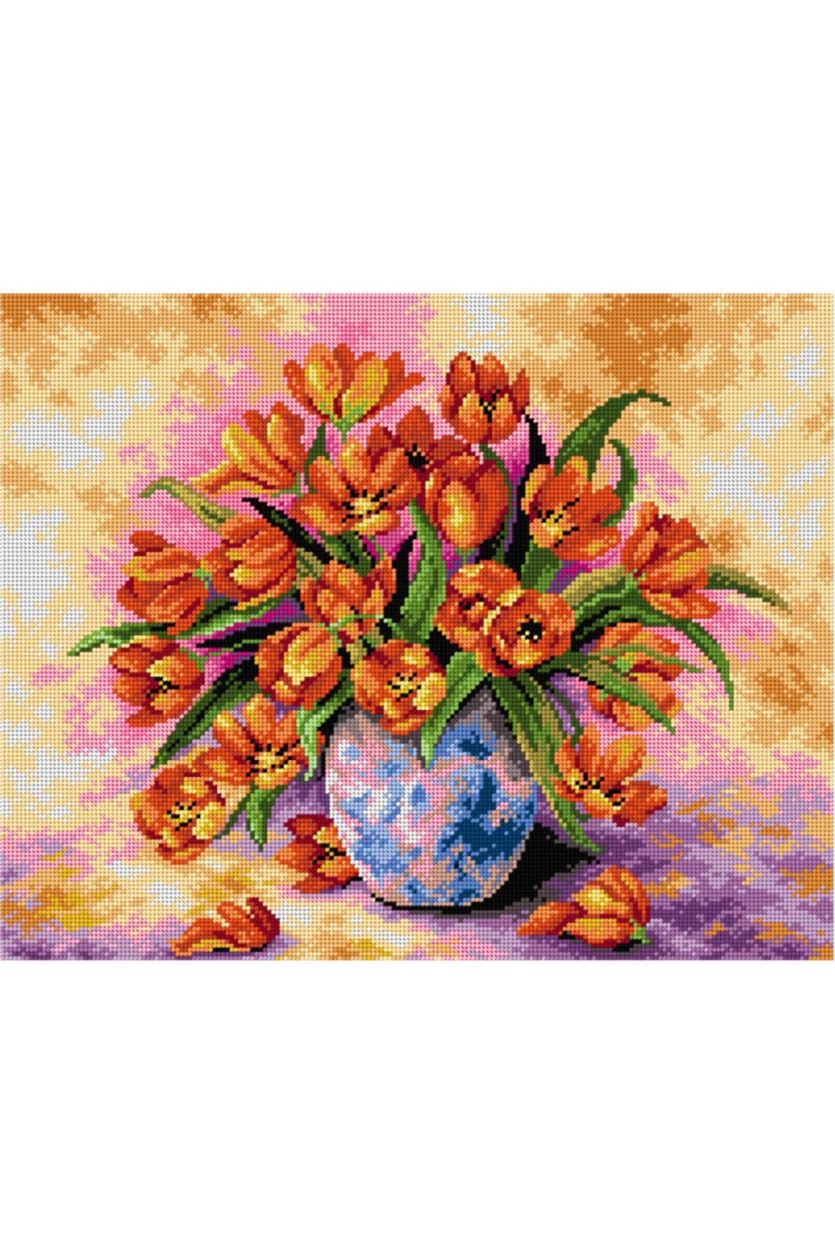 Orchidea Baskılı Goblen Laleler 2237 40*50 cm
