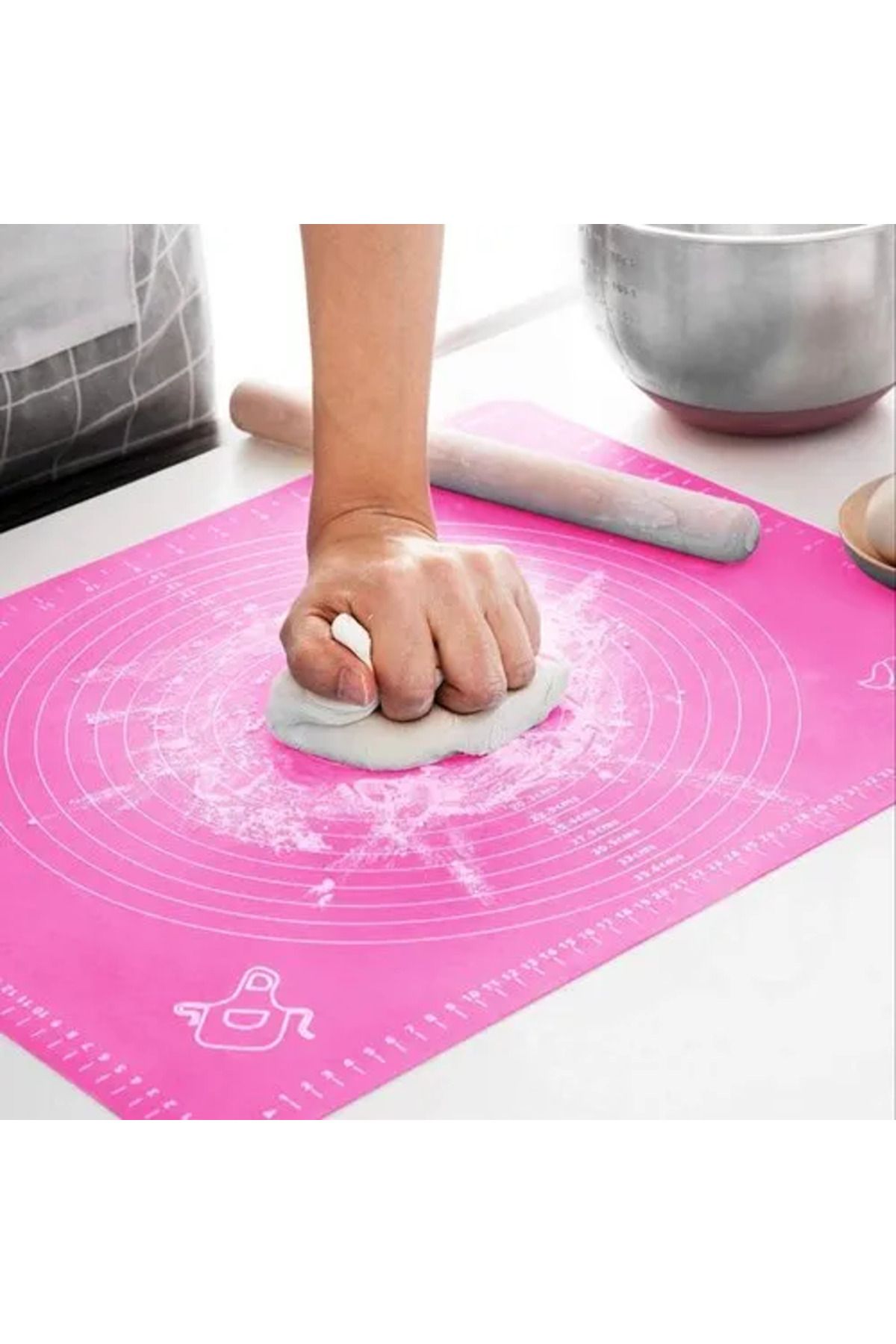 Stonix Büyük Silikon Hamur Açma Matı 45x65 - Silikon Hamur Matı Beehome