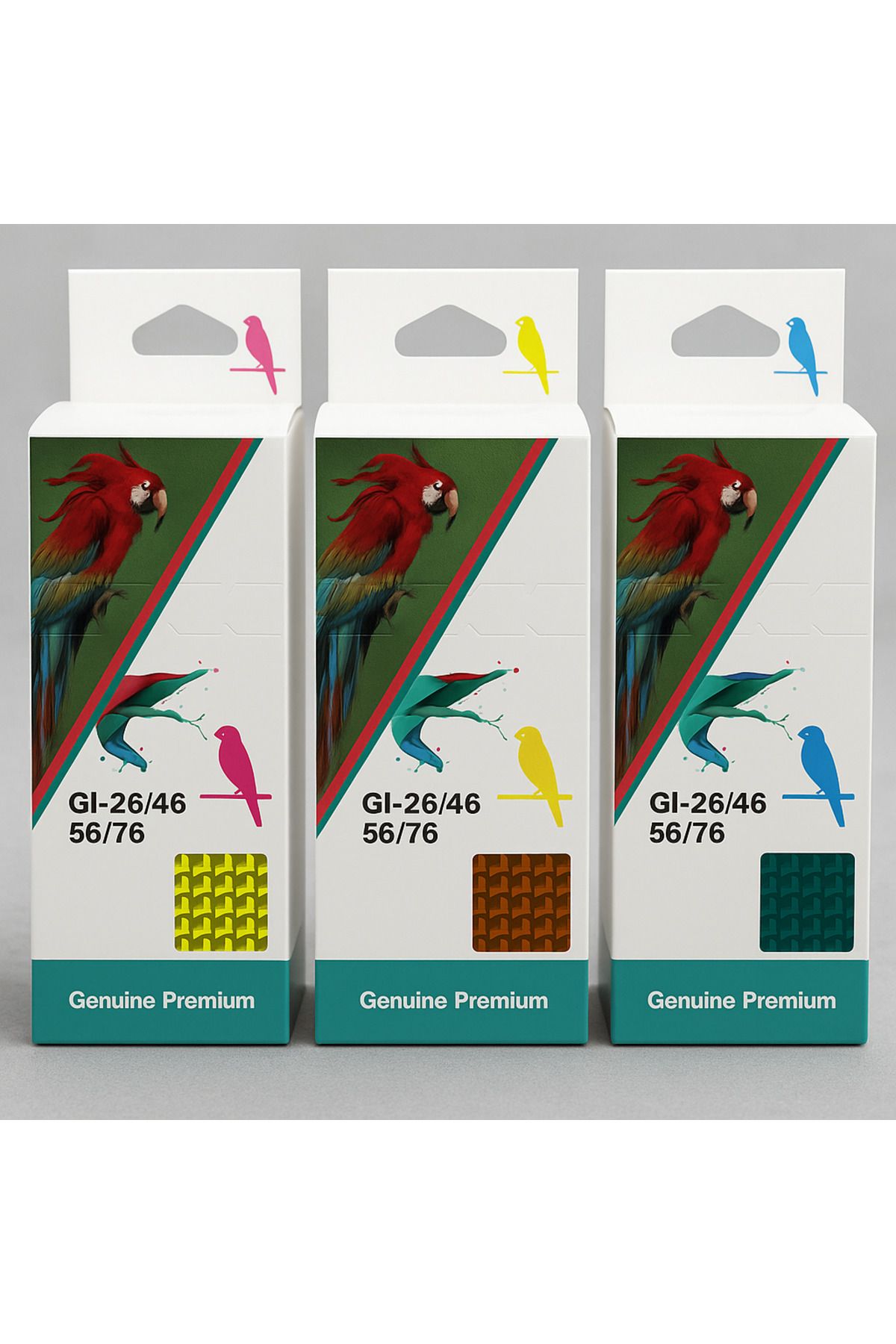 mutes Canon GI-46 Renkli Muadil Mürekkep 135 ml mavi