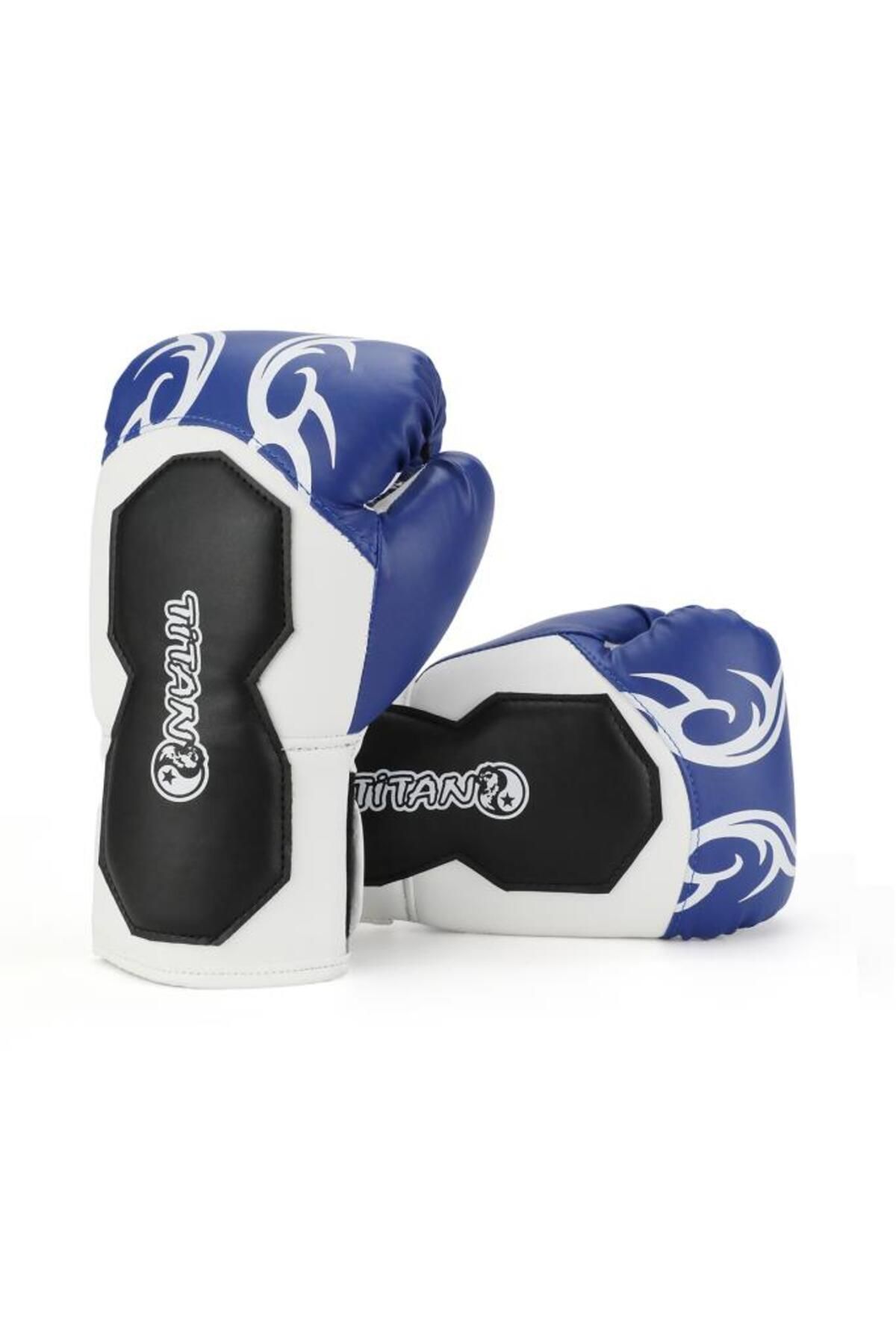 Titan Sport TİTAN SPORT MAVİ BEYAZ İŞLEMELİ MODEL-2 BOKS ELDİVENİ