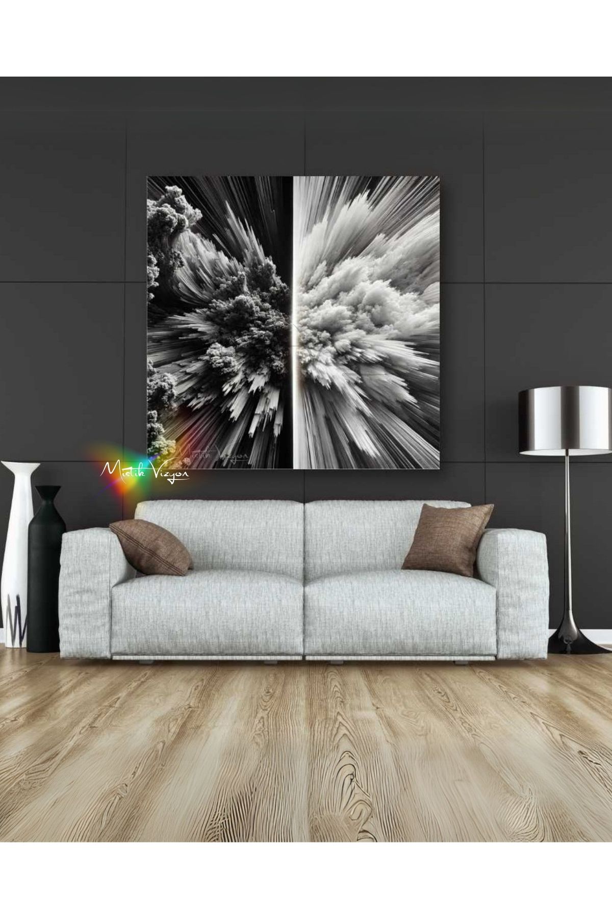 Mystic Art Kaos ve Düzen – Kavramsal Sanat Kanvas Tablo