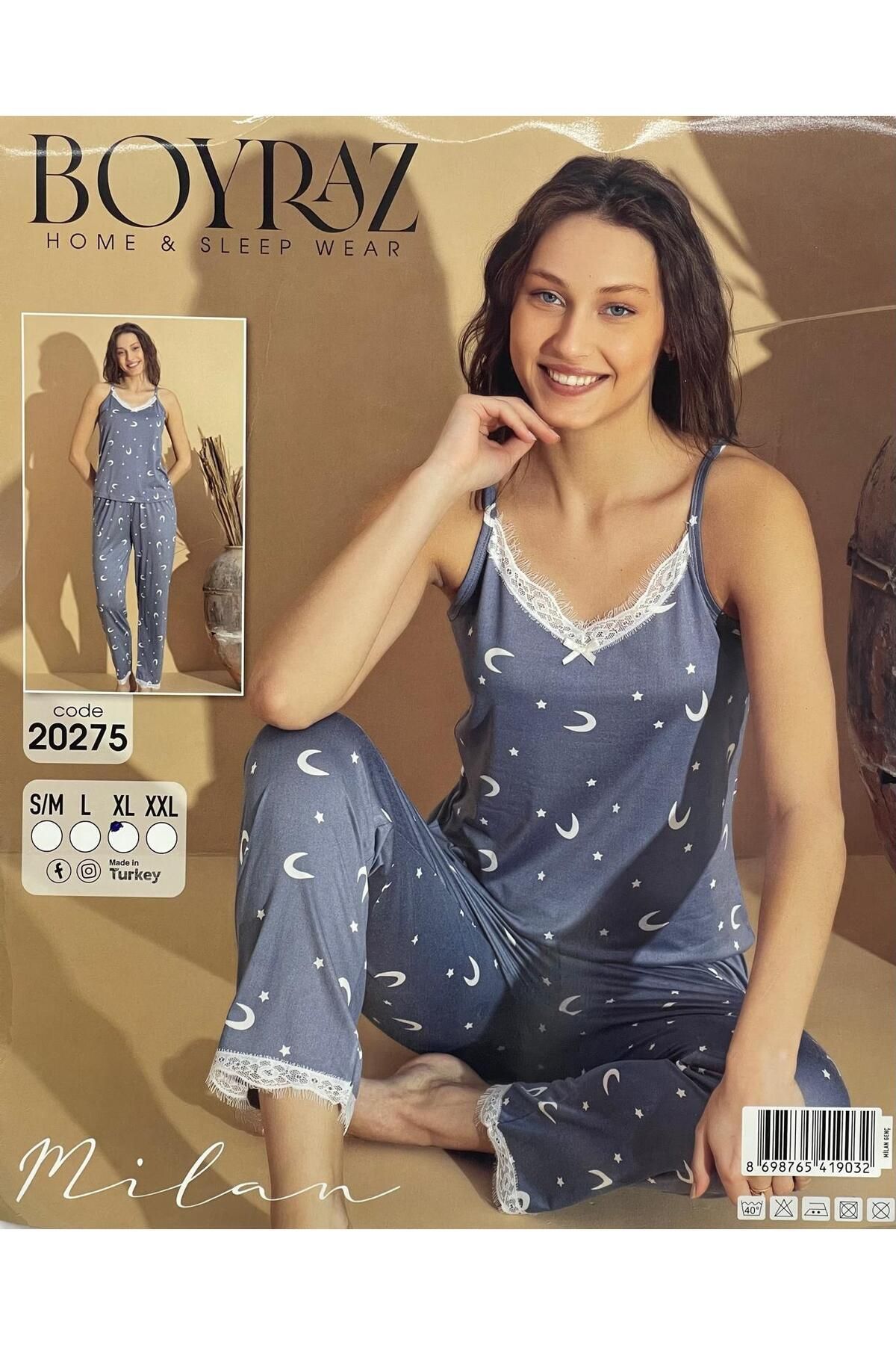 Pijamoni YENİ ÇOK TARZ YAZLIK MİLAN KUMAŞ PİJAMA TAKIMI