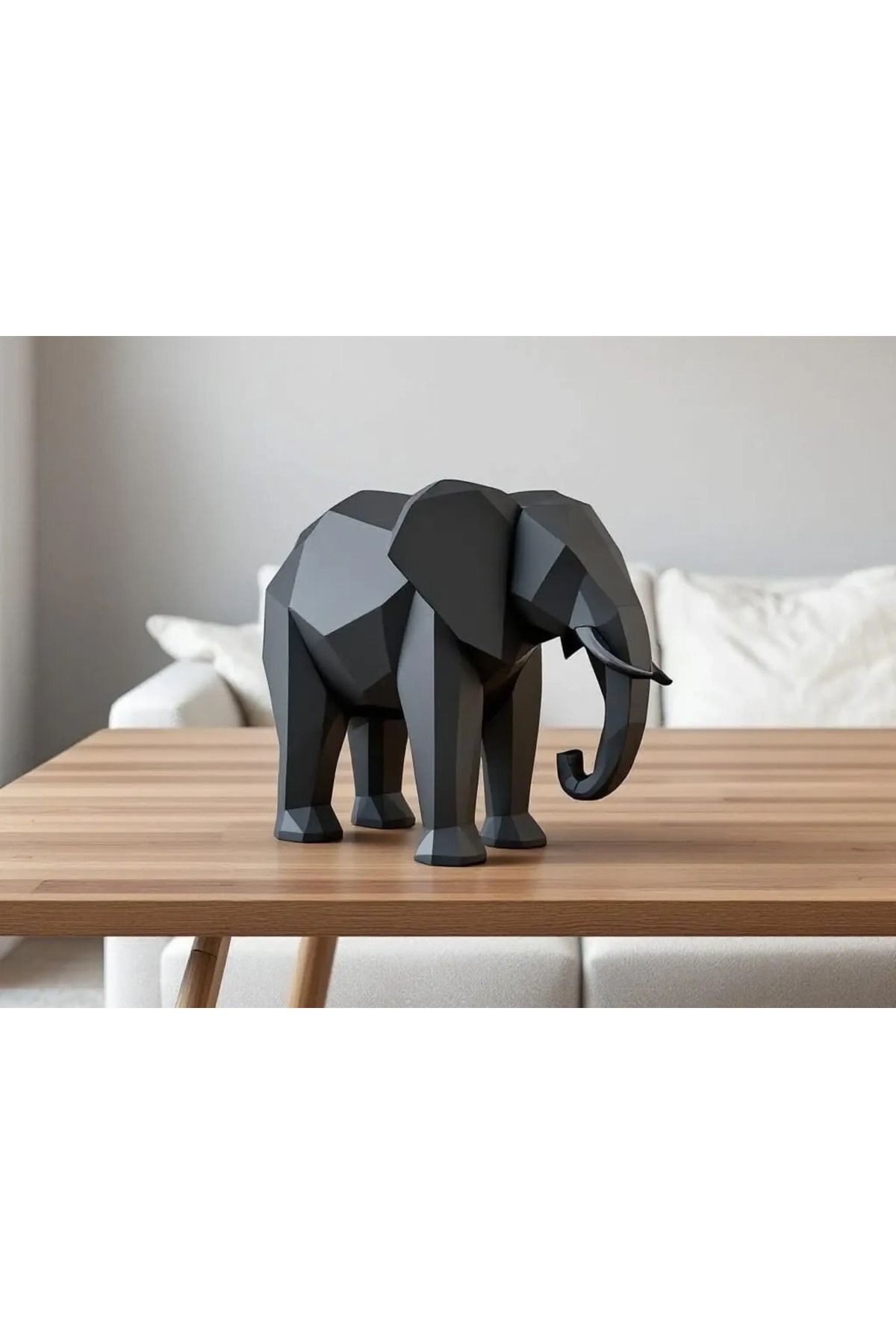 Phigo Minimalist Fil Heykeli 12 cm - Modern Dekoratif Biblo